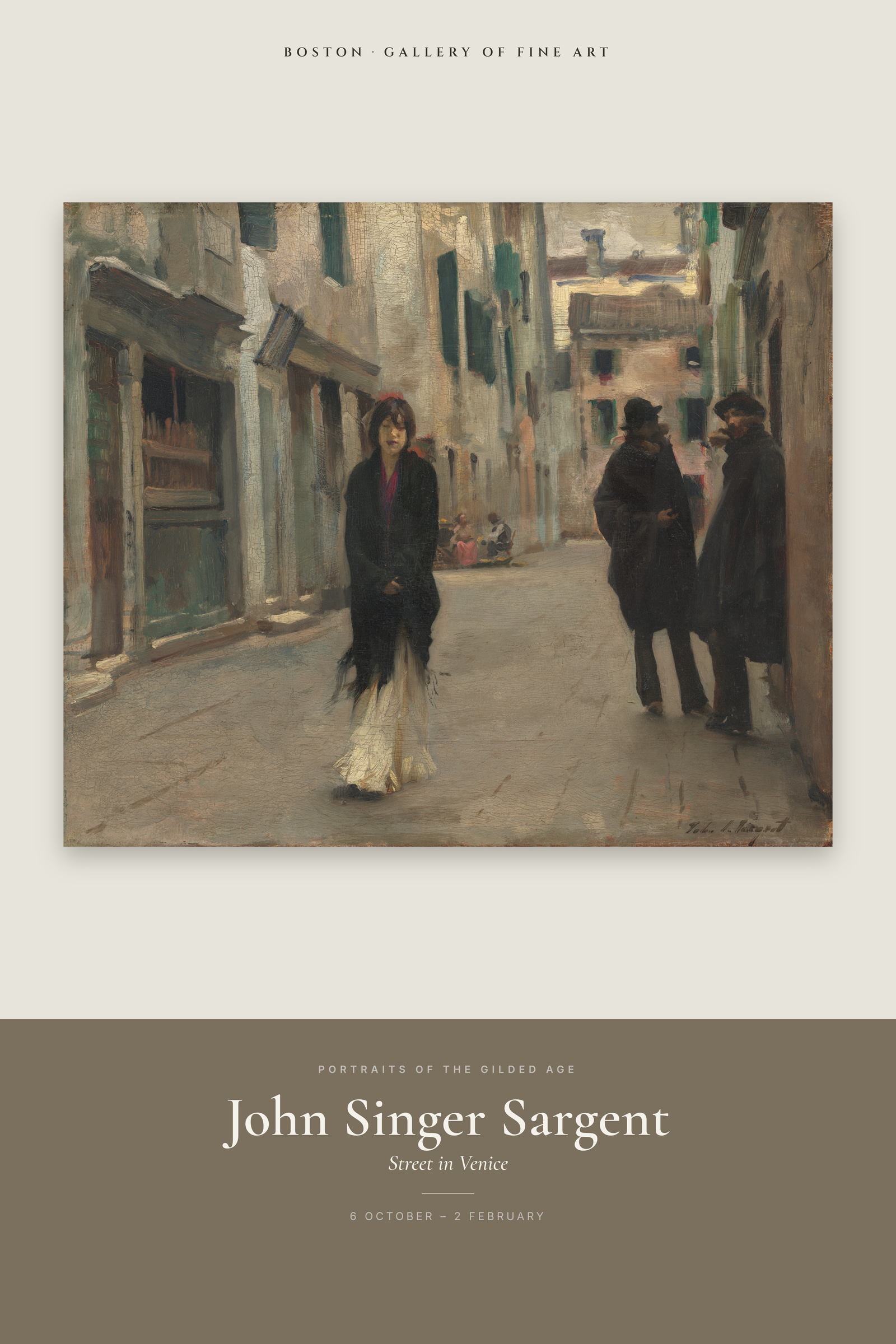 Street in Venice — Exhibition Poster