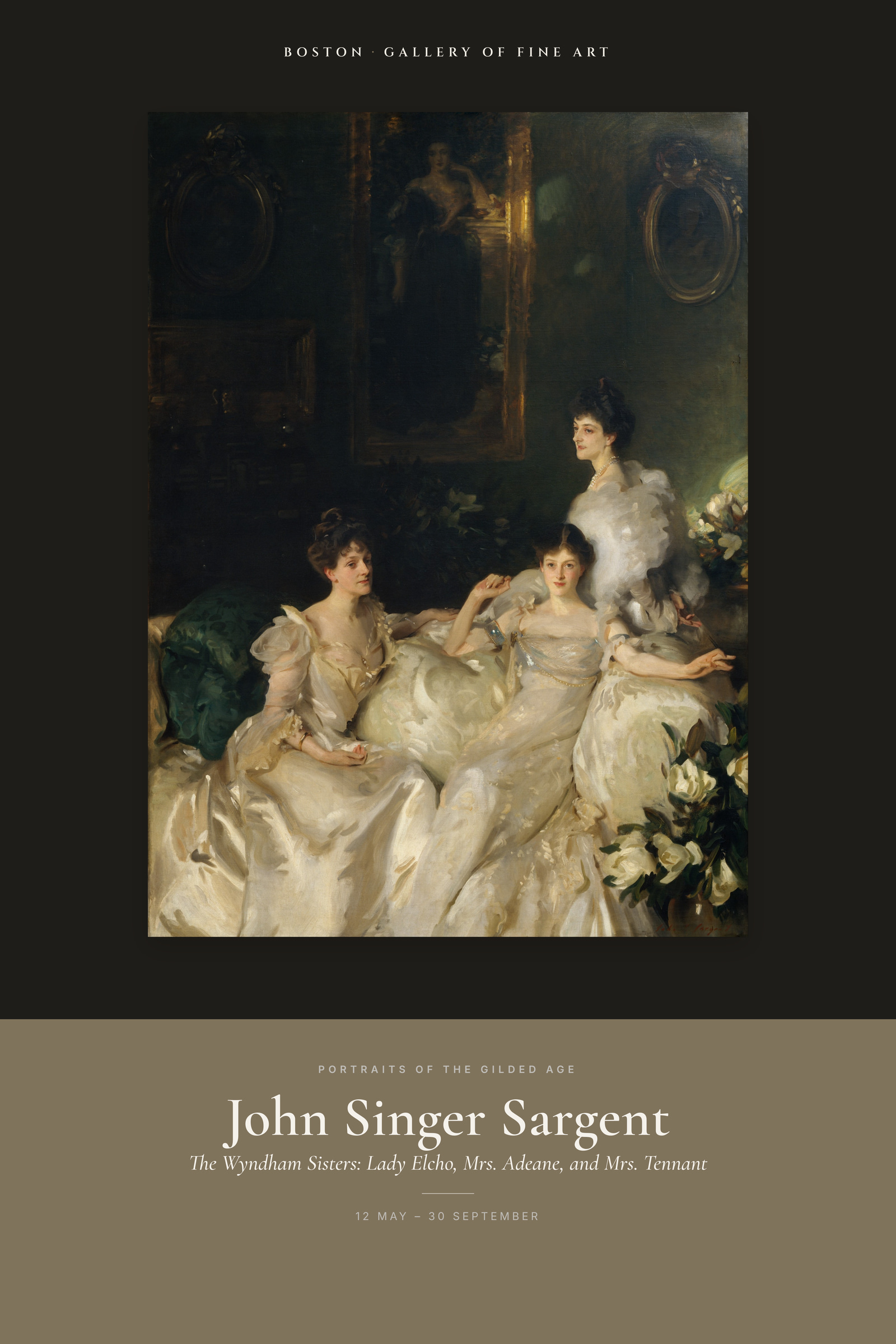 The Wyndham Sisters: Lady Elcho, Mrs. Adeane, and Mrs. Tennant — Exhibition Poster