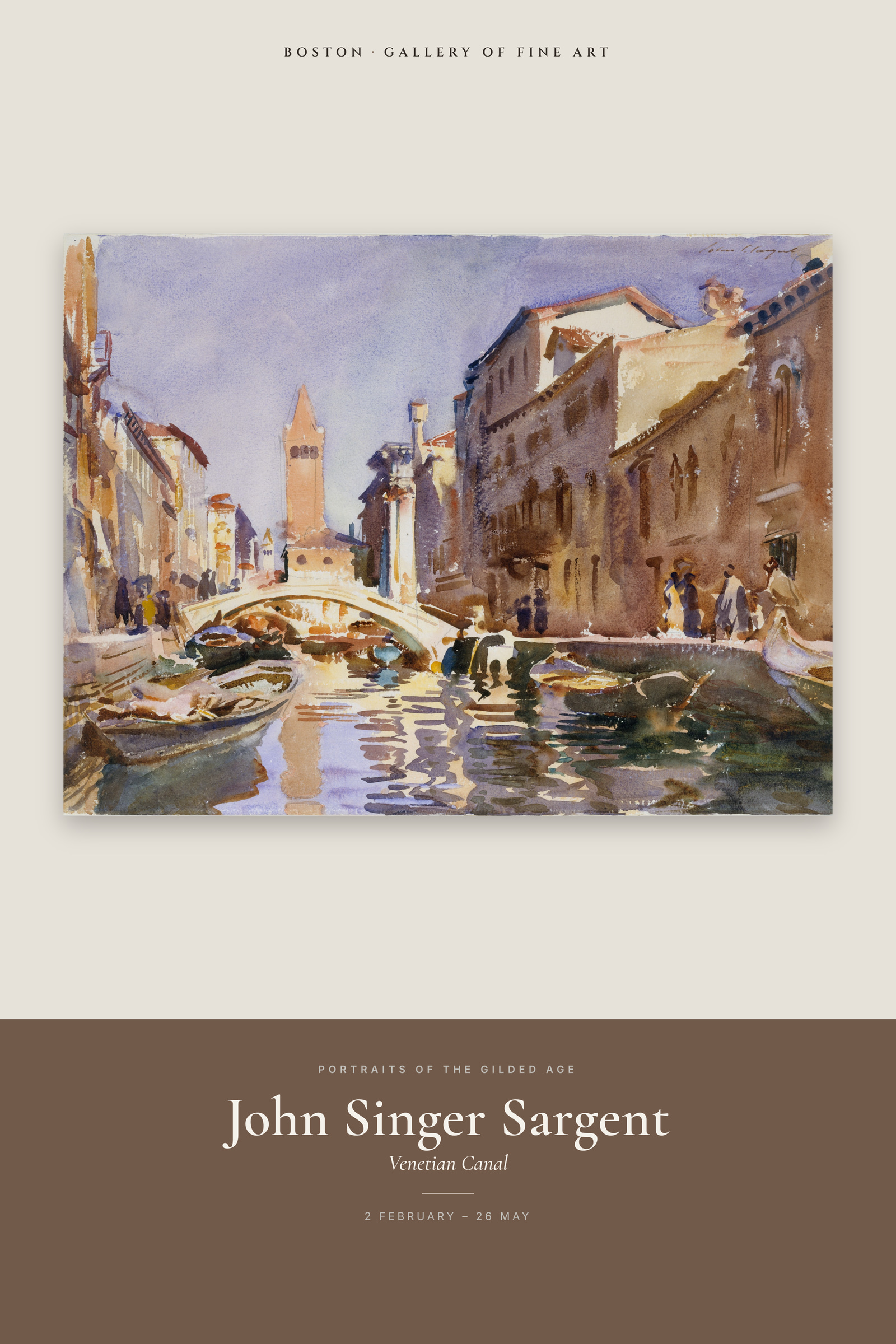 Venetian Canal — Exhibition Poster