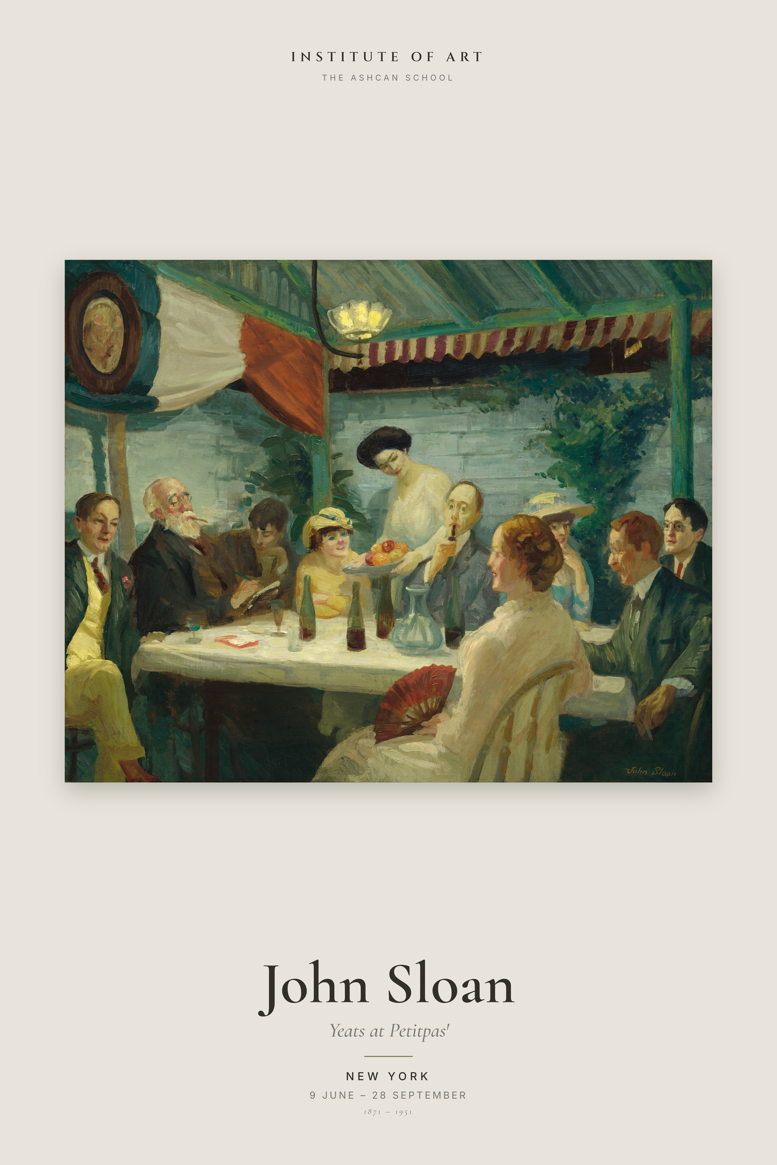 Yeats at Petitpas' — Exhibition Poster