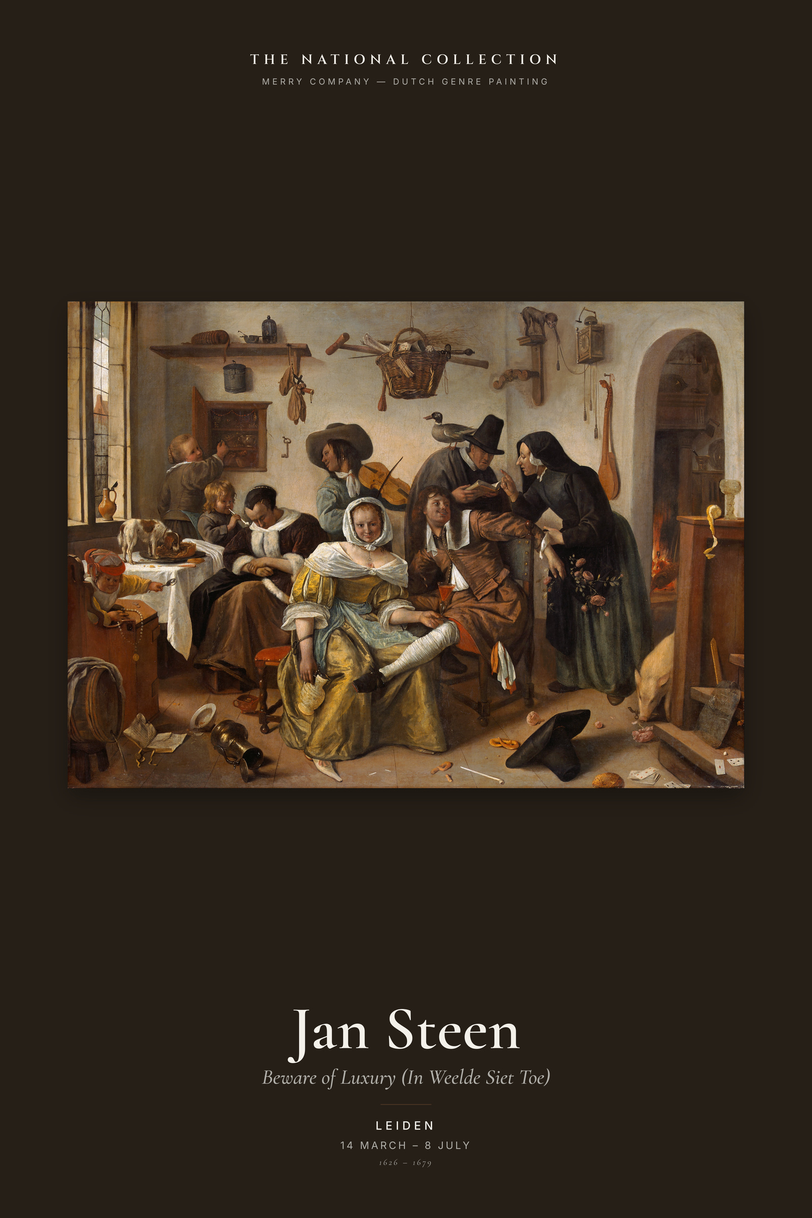 Beware of Luxury (In Weelde Siet Toe) — Exhibition Poster