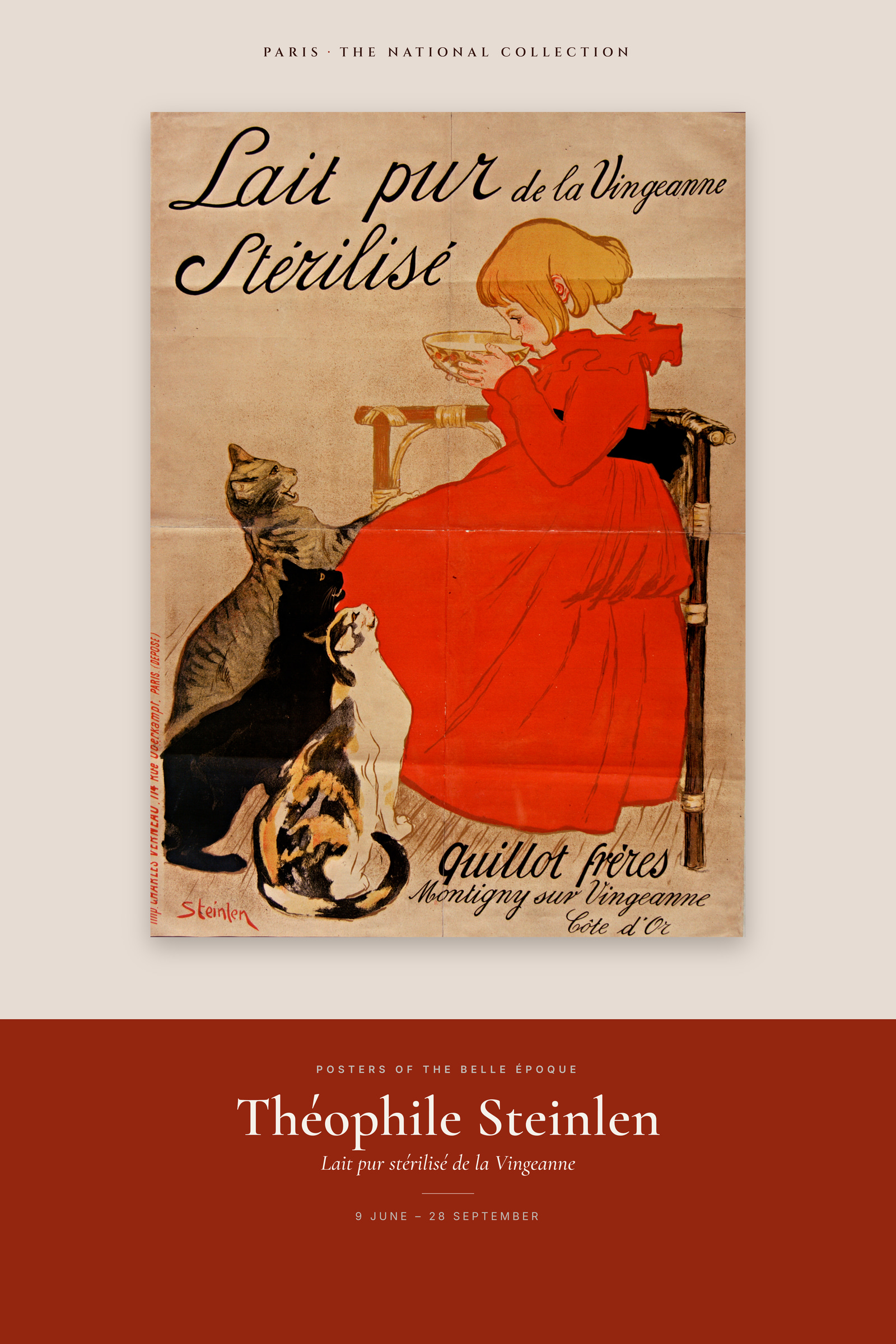 Lait pur stérilisé de la Vingeanne — Exhibition Poster