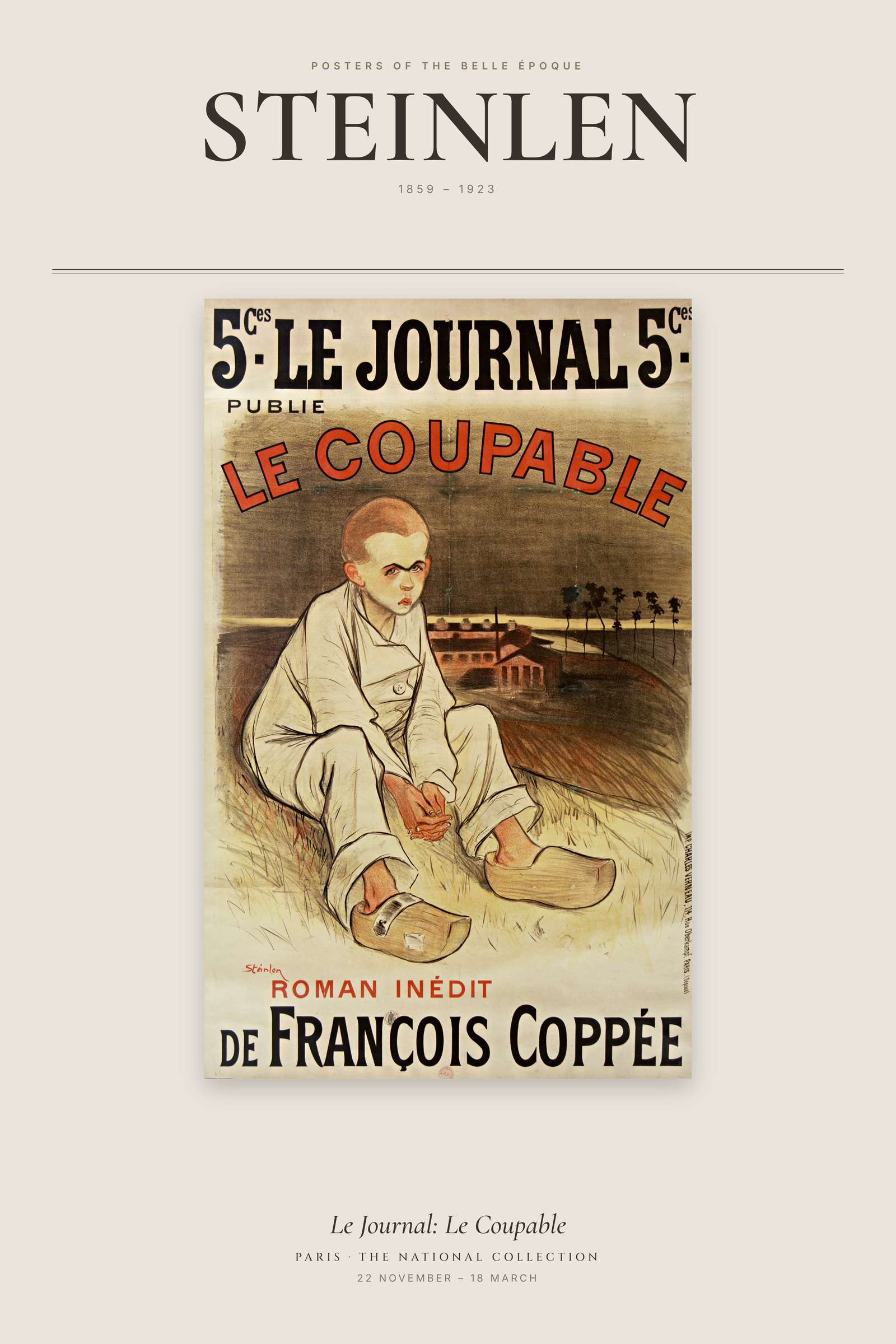 Le Journal: Le Coupable — Exhibition Poster
