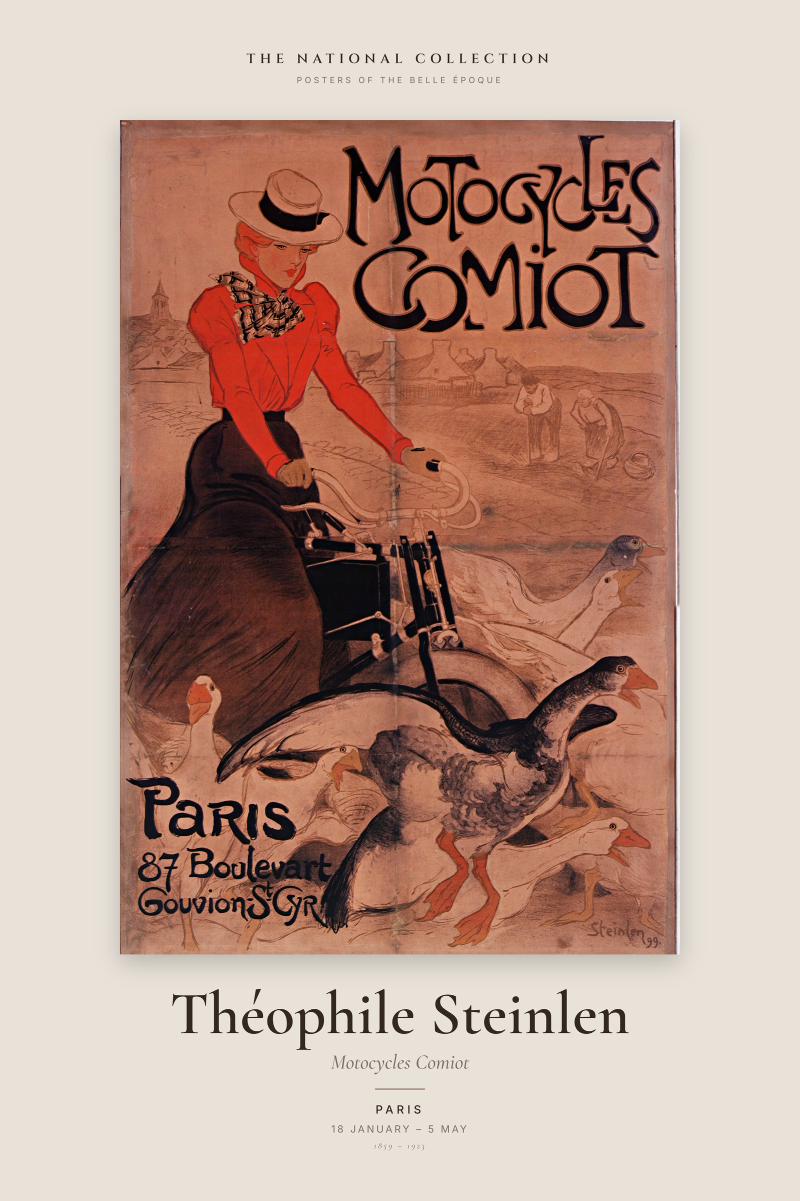 Motocycles Comiot — Exhibition Poster