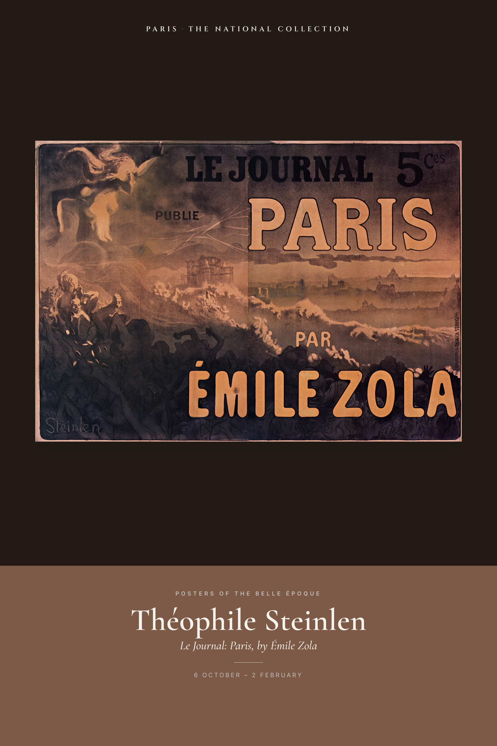 Le Journal: Paris, by Émile Zola — Exhibition Poster