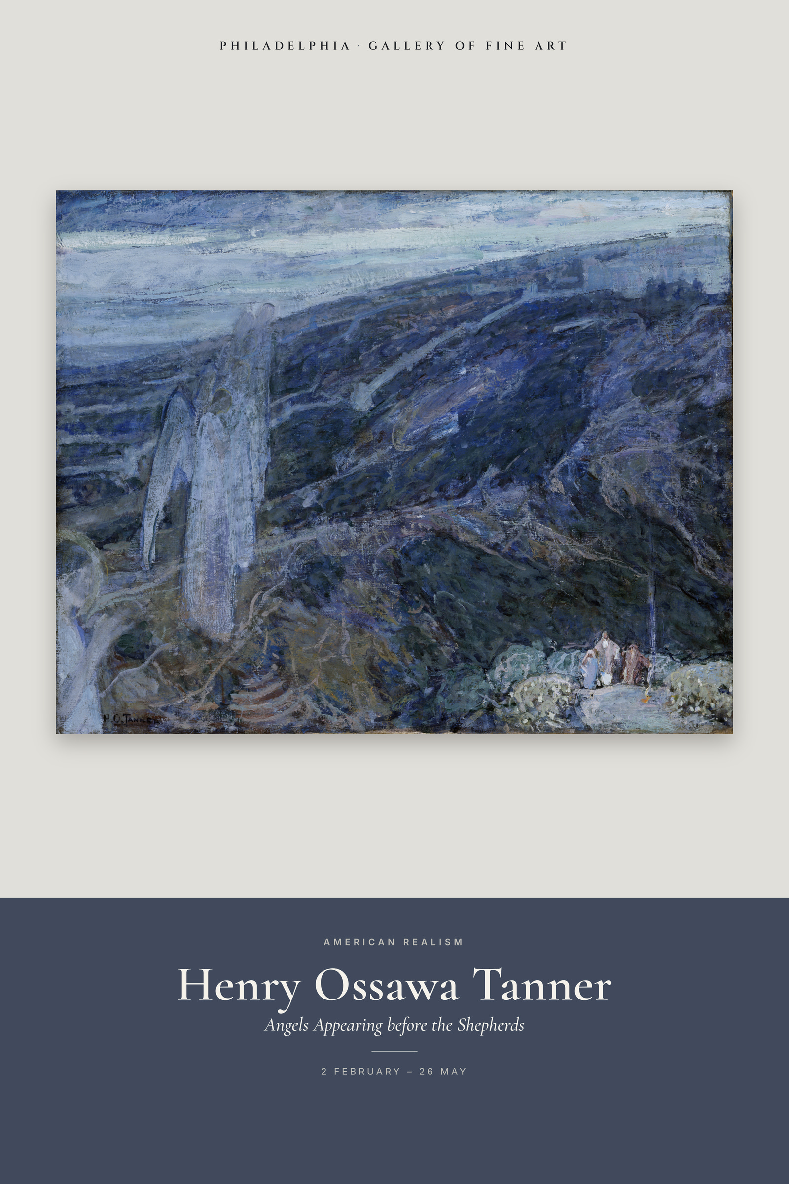 Angels Appearing before the Shepherds — Exhibition Poster