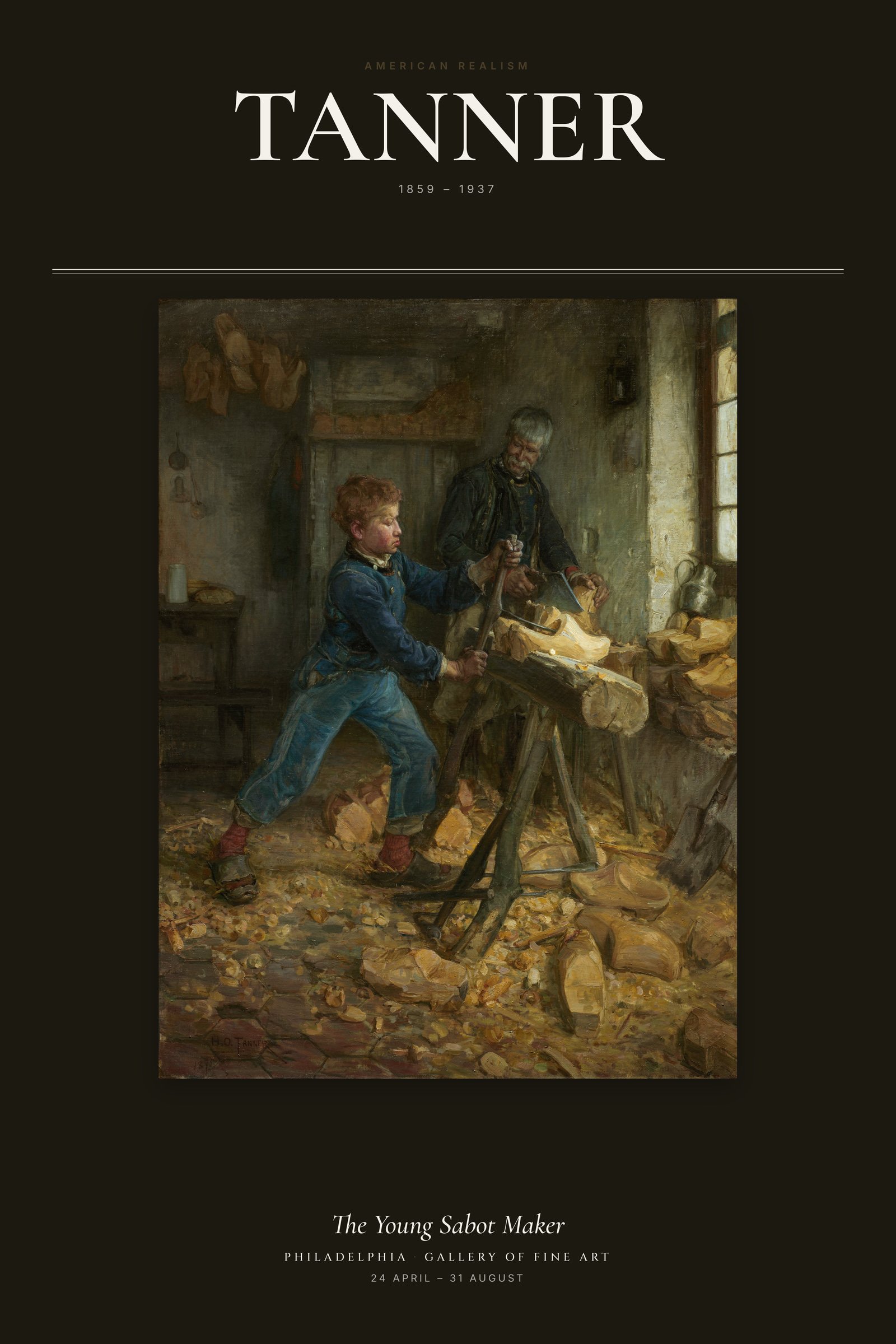 The Young Sabot Maker — Exhibition Poster