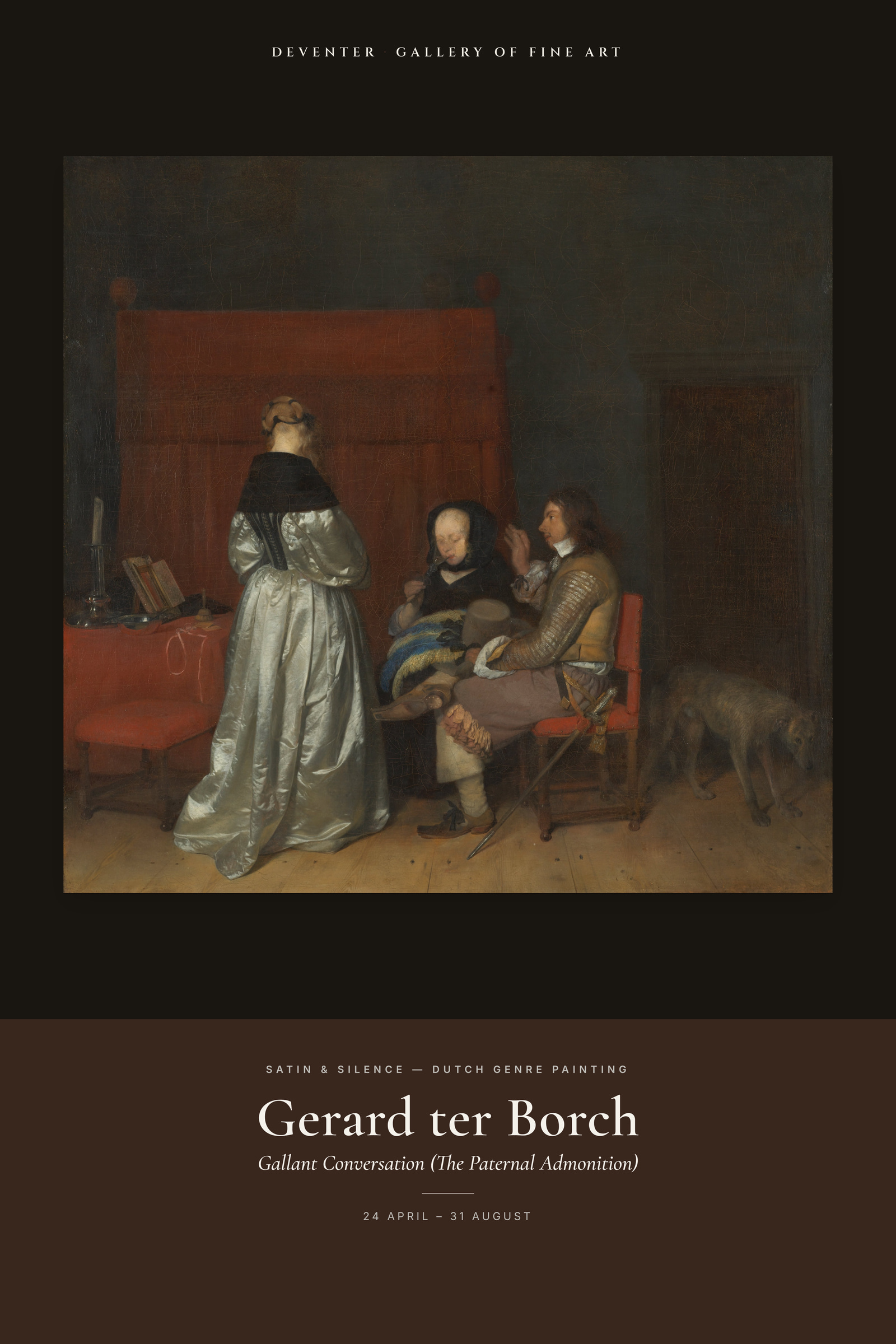 Gallant Conversation (The Paternal Admonition) — Exhibition Poster