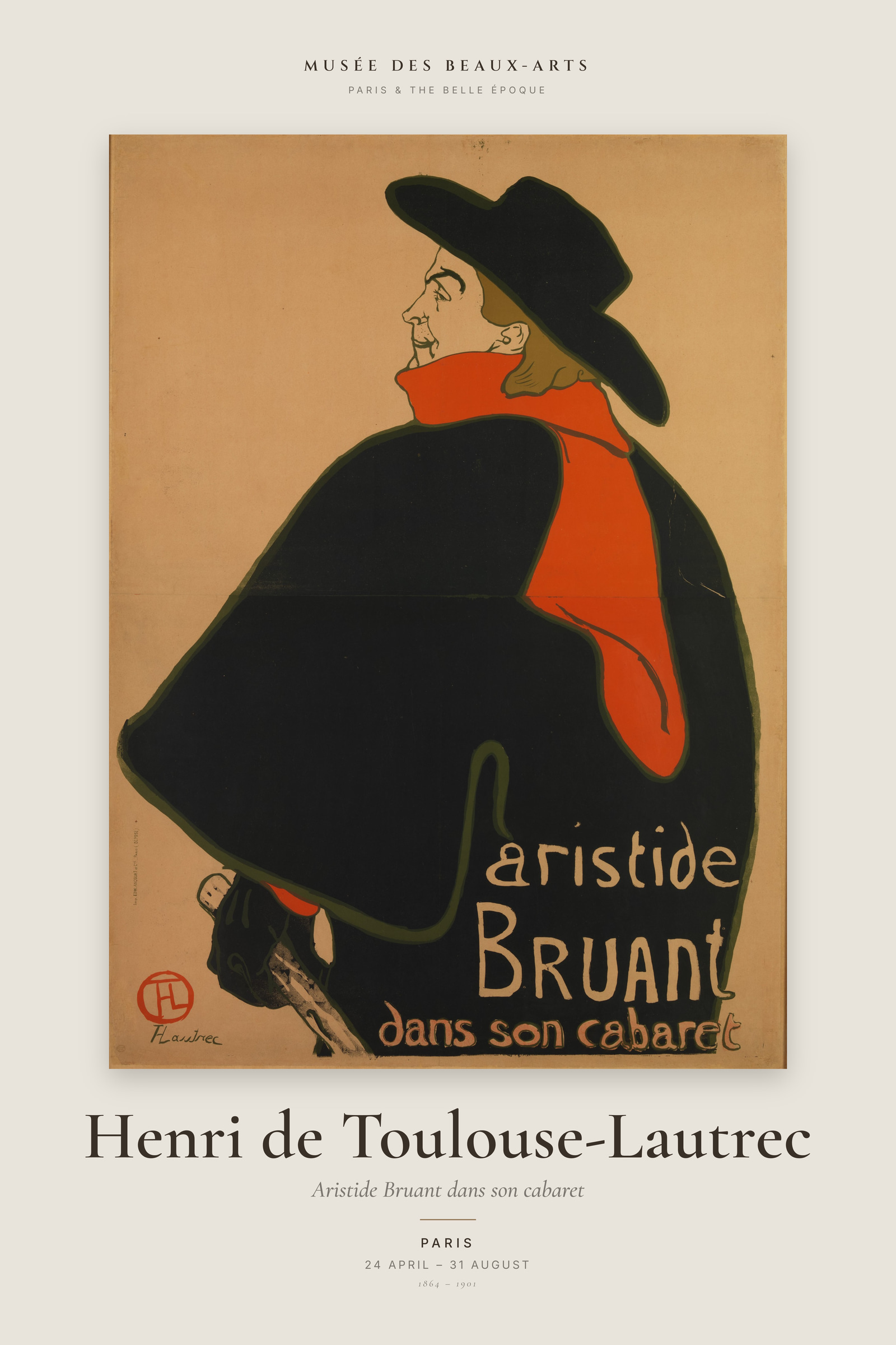 Aristide Bruant dans son cabaret — Exhibition Poster