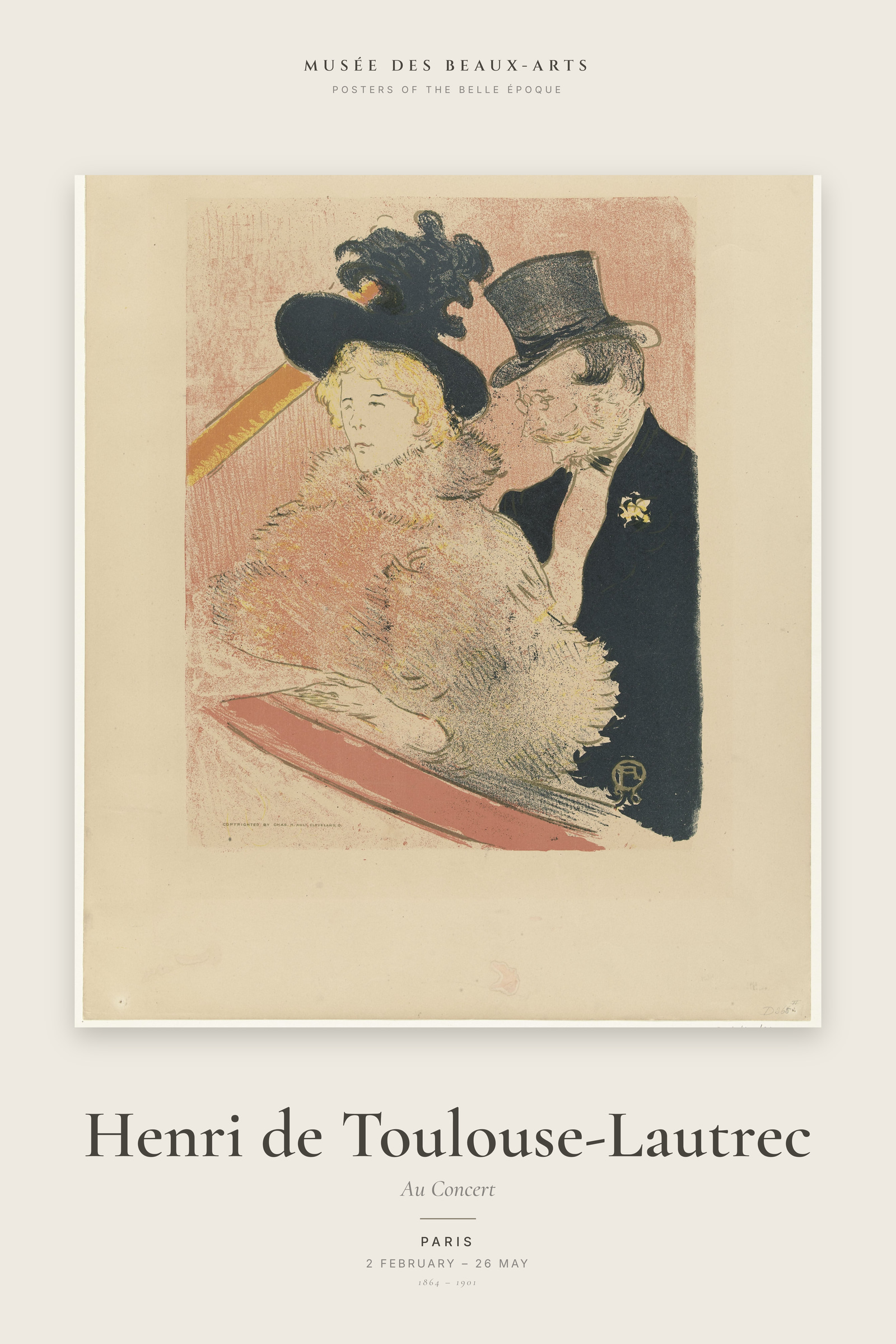 Au Concert — Exhibition Poster