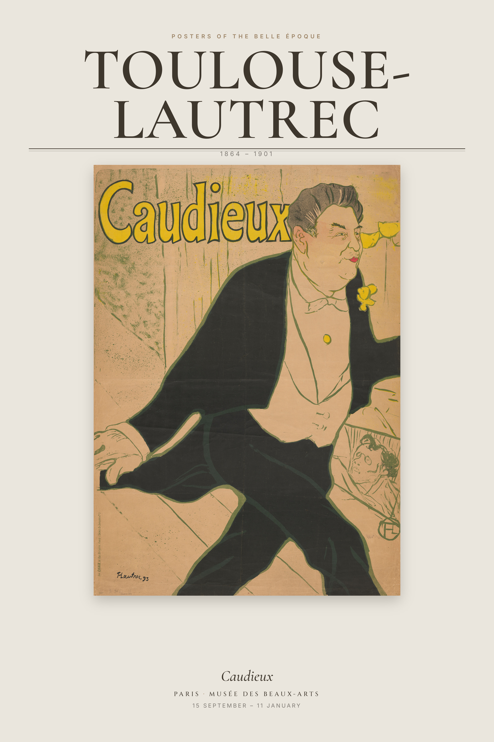 Caudieux — Exhibition Poster