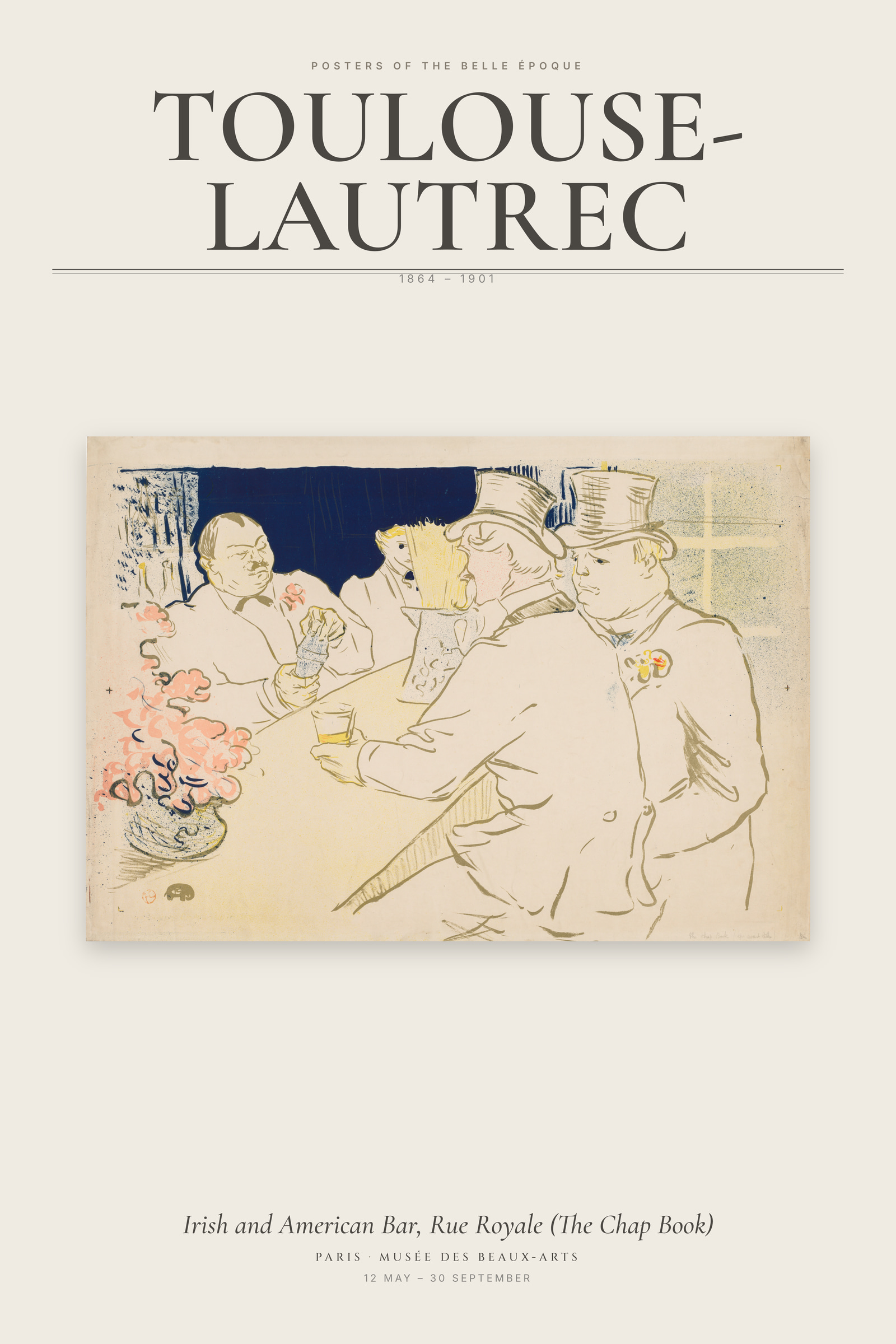 Irish and American Bar, Rue Royale (The Chap Book) — Exhibition Poster