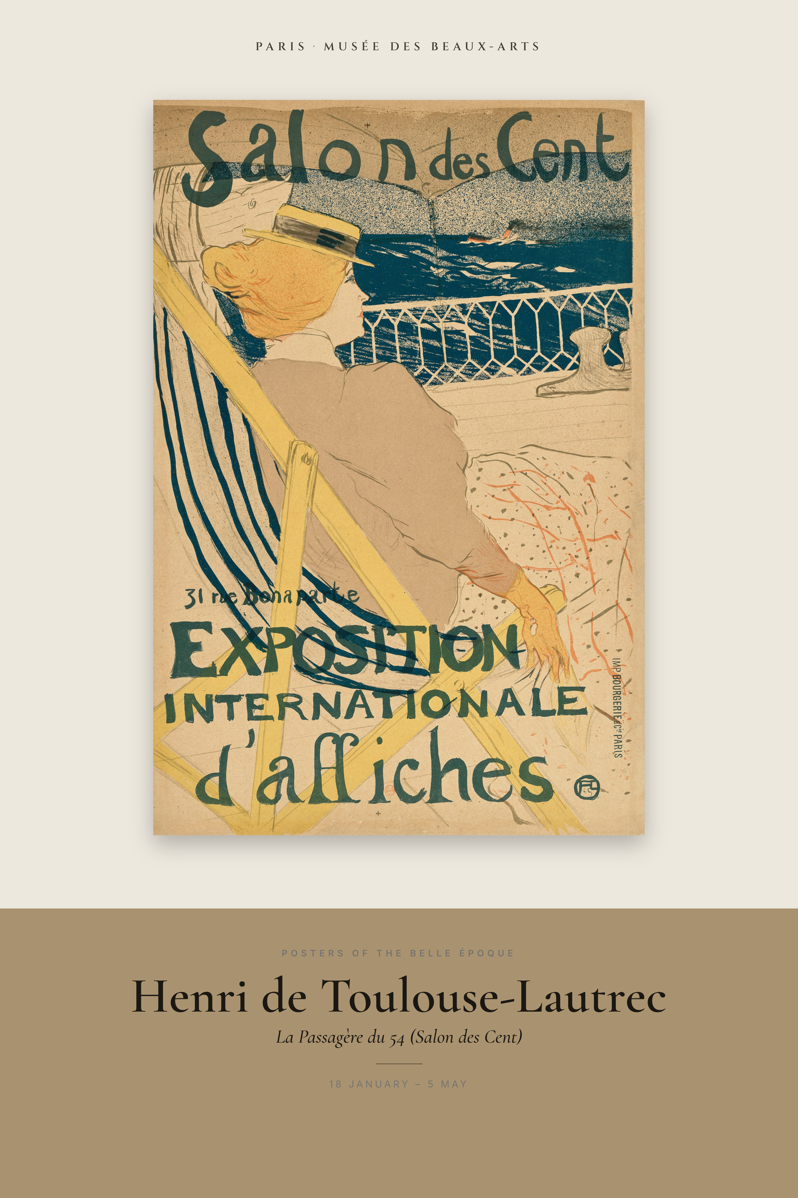 La Passagère du 54 (Salon des Cent) — Exhibition Poster