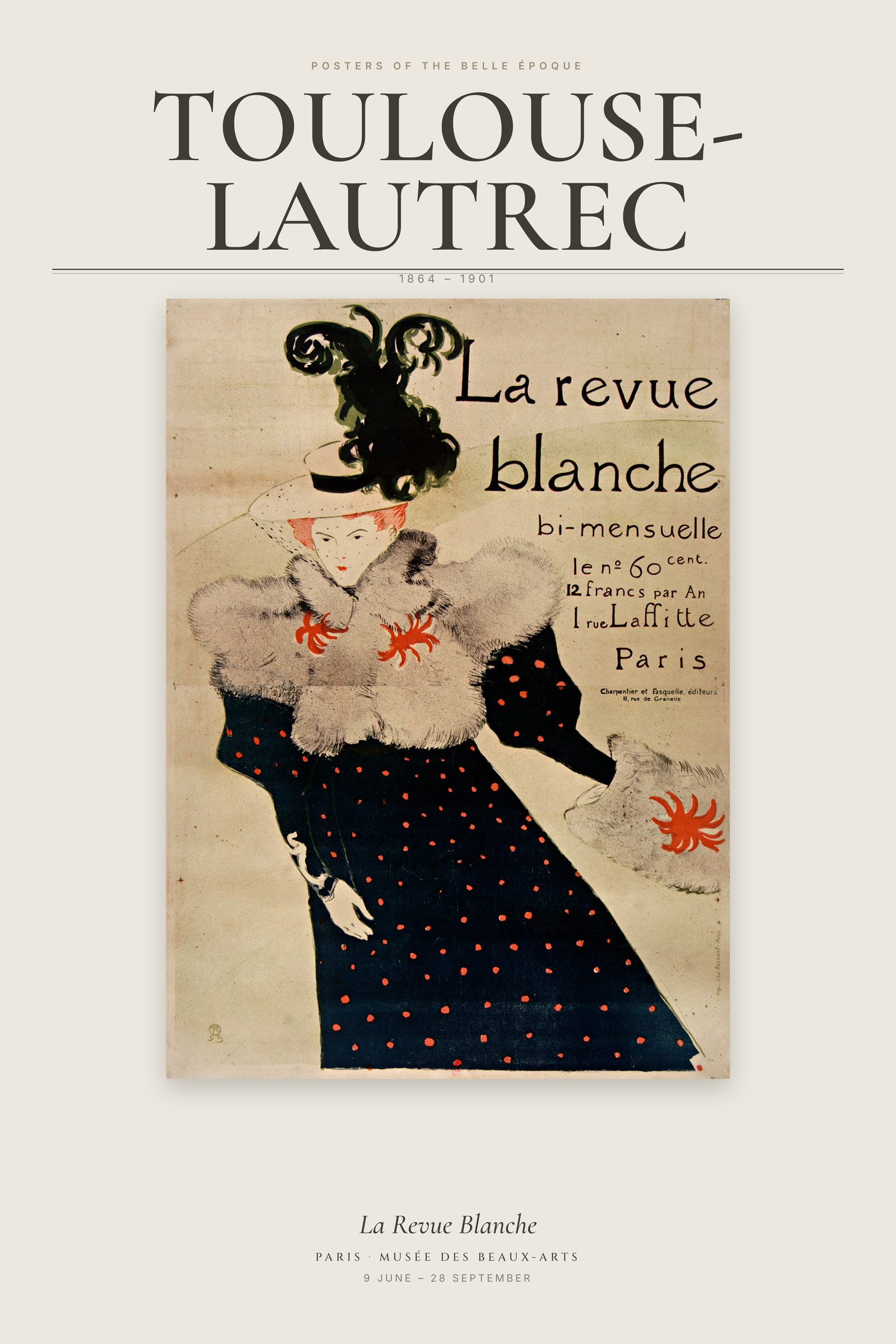 La Revue Blanche (Toulouse-Lautrec) — Exhibition Poster