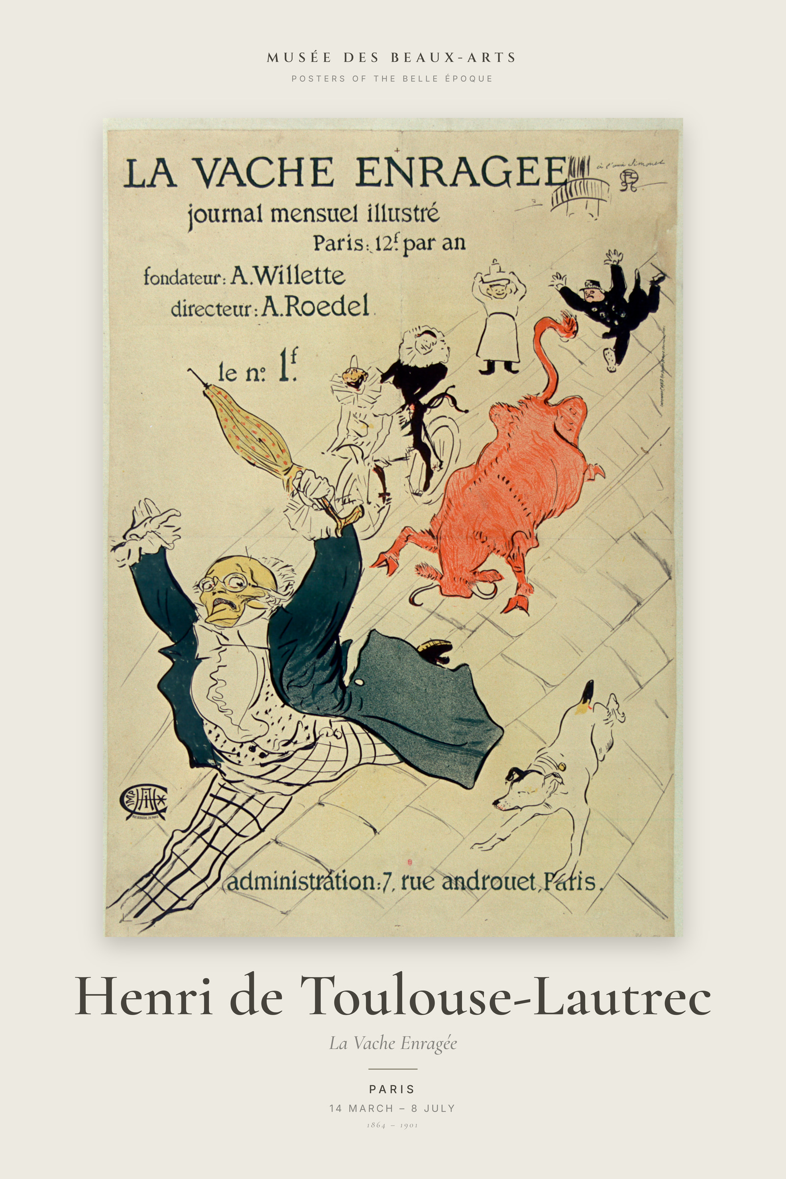 La Vache Enragée — Exhibition Poster