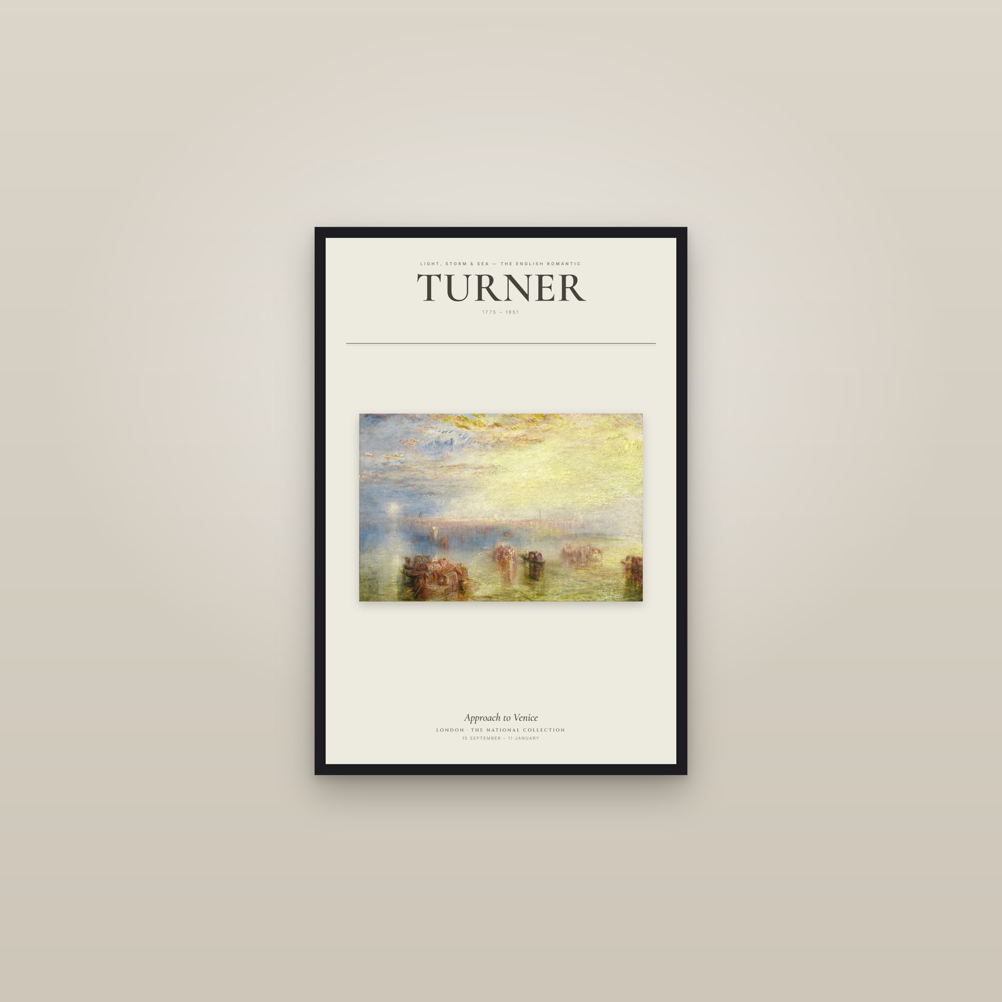 Approach to Venice — Exhibition Poster