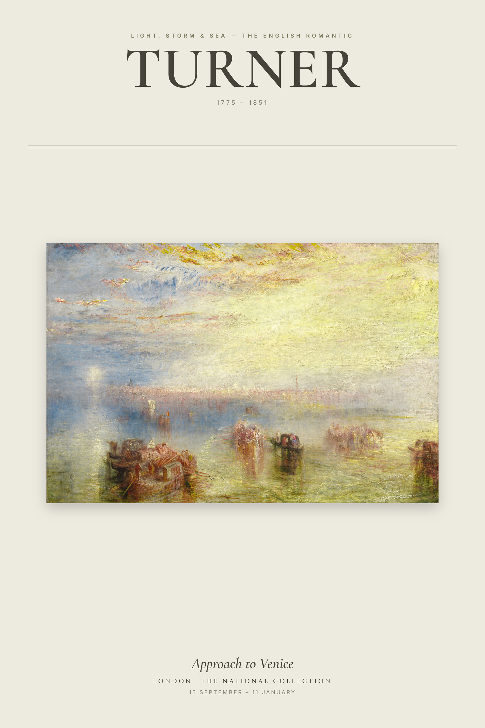 Approach to Venice — Exhibition Poster