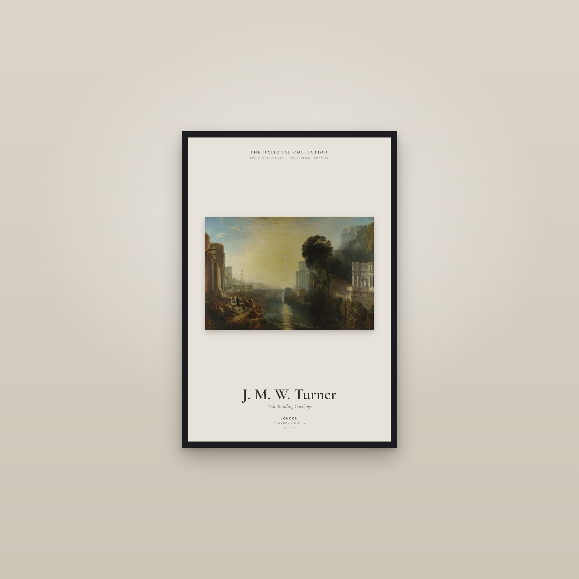 Dido Building Carthage — Exhibition Poster