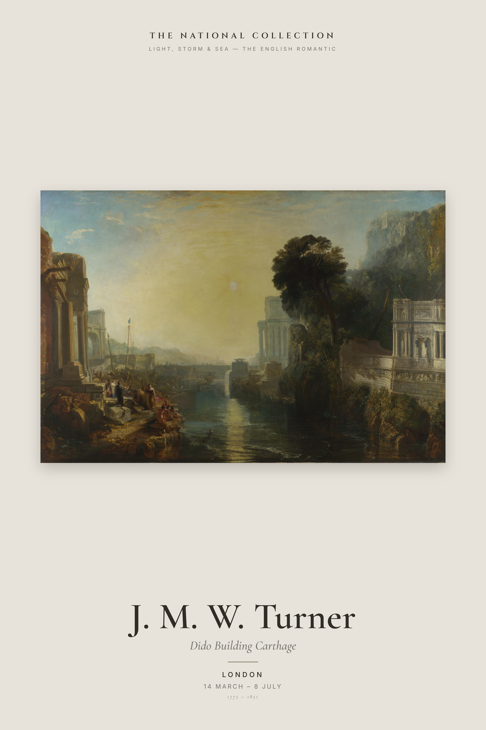 Dido Building Carthage — Exhibition Poster