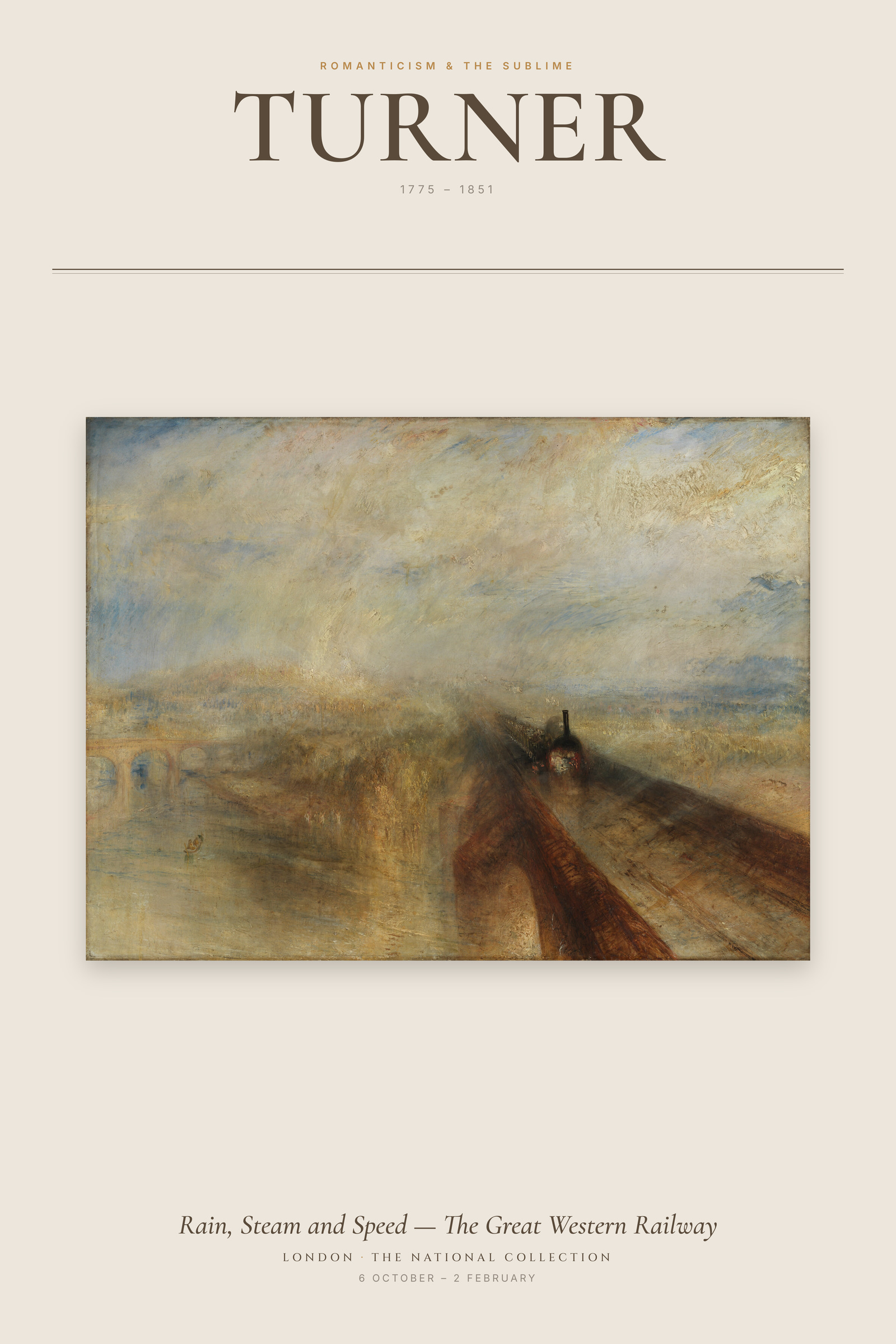 Rain, Steam and Speed — The Great Western Railway — Exhibition Poster