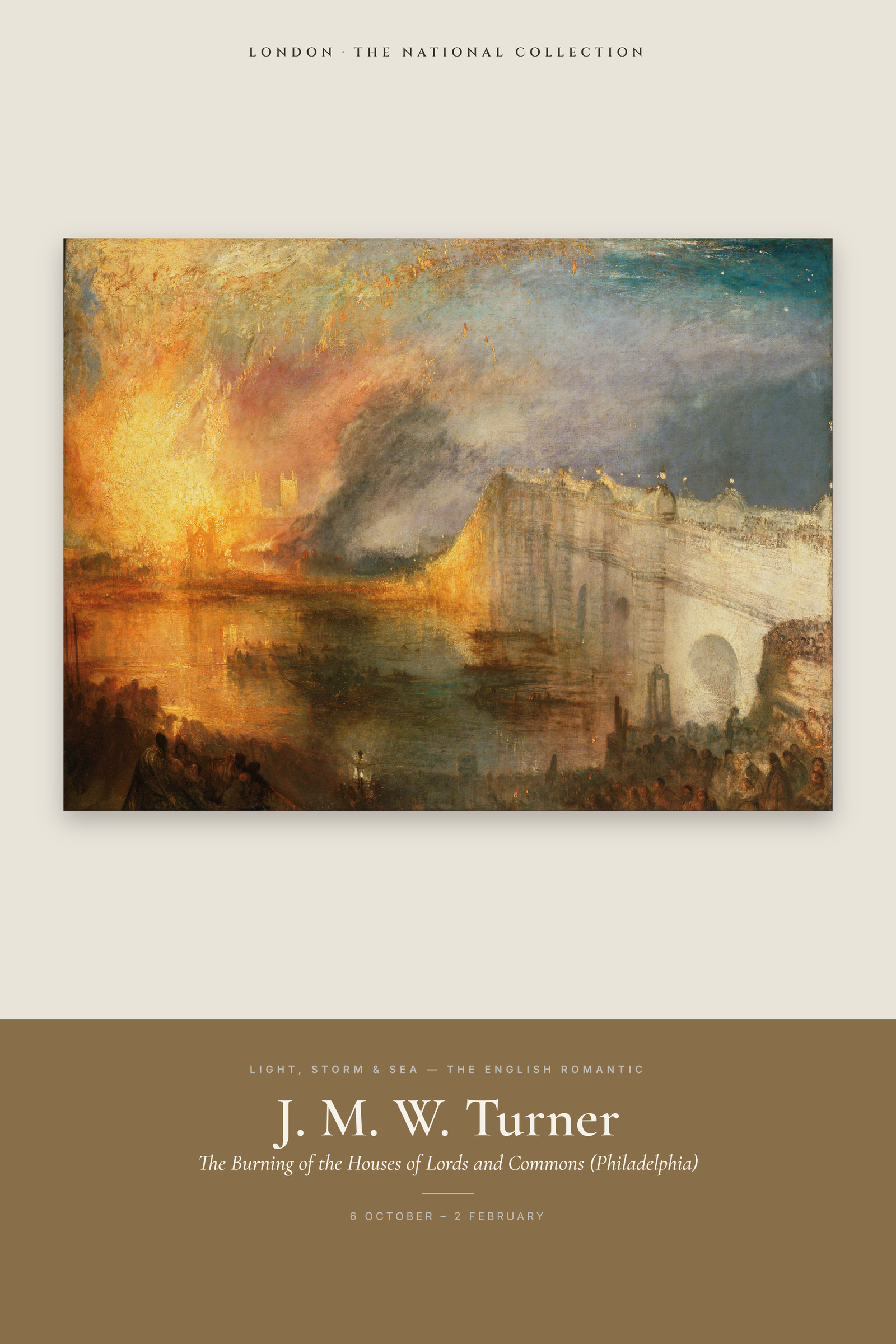 Burning of Parliament (Philadelphia) — Exhibition Poster