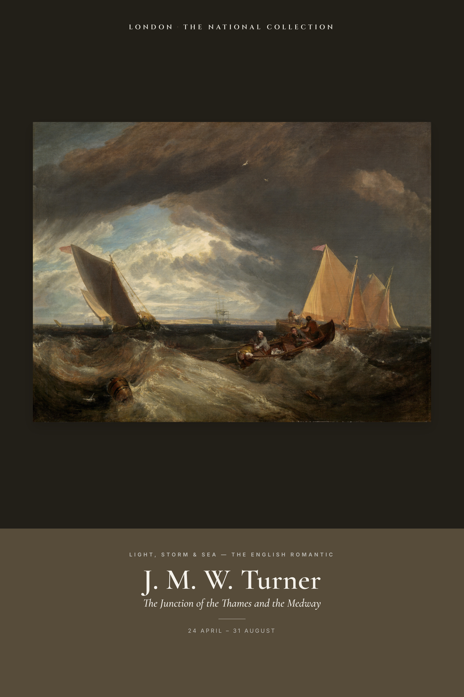 The Junction of the Thames and the Medway — Exhibition Poster