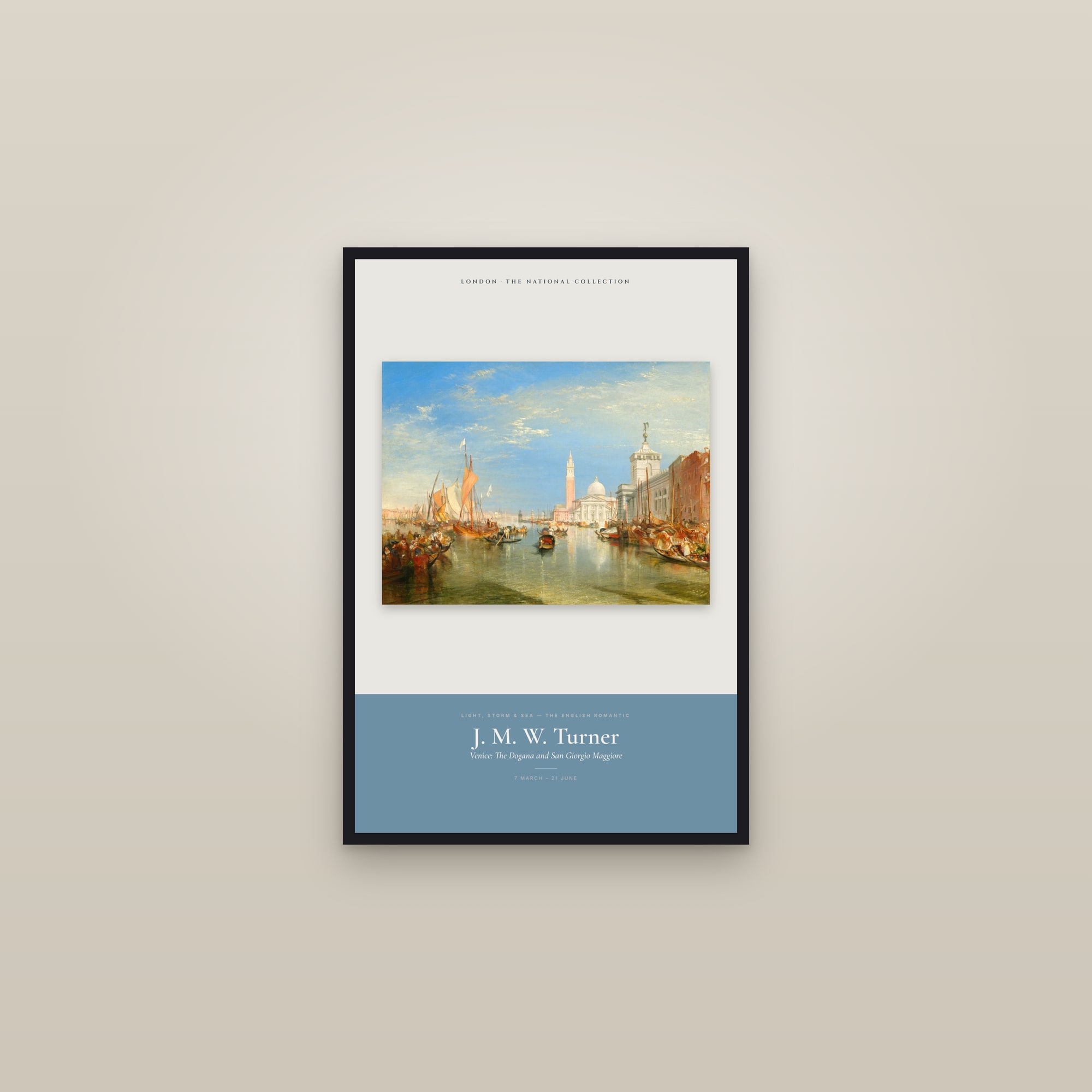 Venice: The Dogana and San Giorgio Maggiore — Exhibition Poster