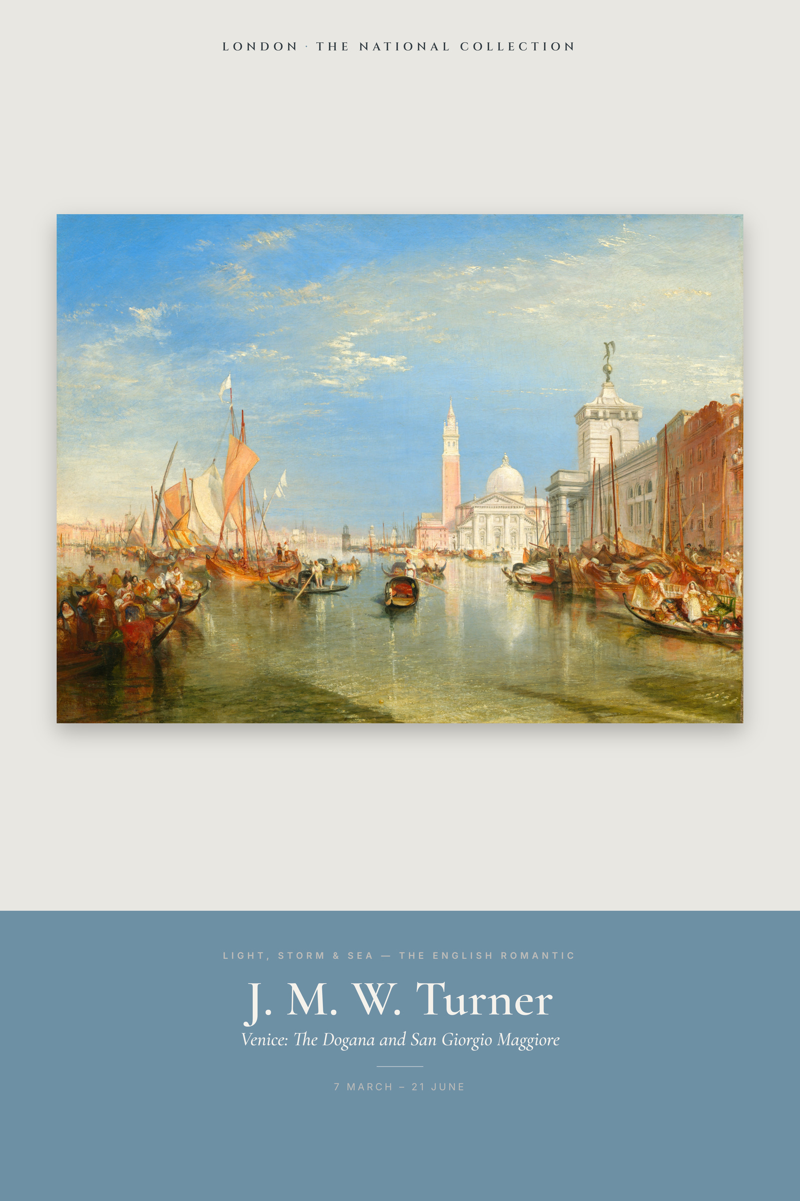 Venice: The Dogana and San Giorgio Maggiore — Exhibition Poster