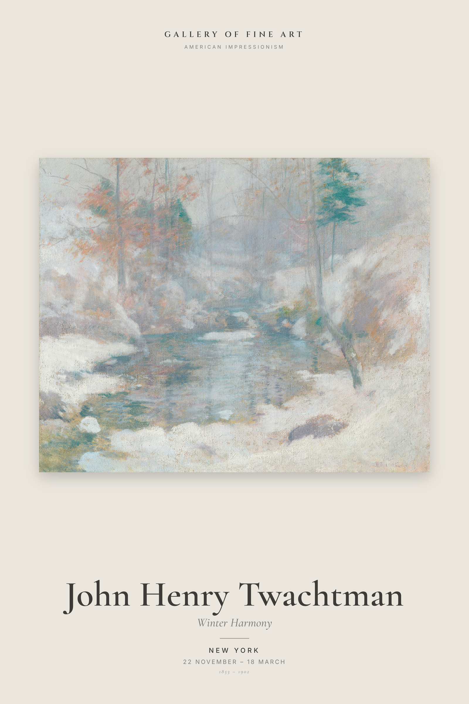Winter Harmony — Exhibition Poster