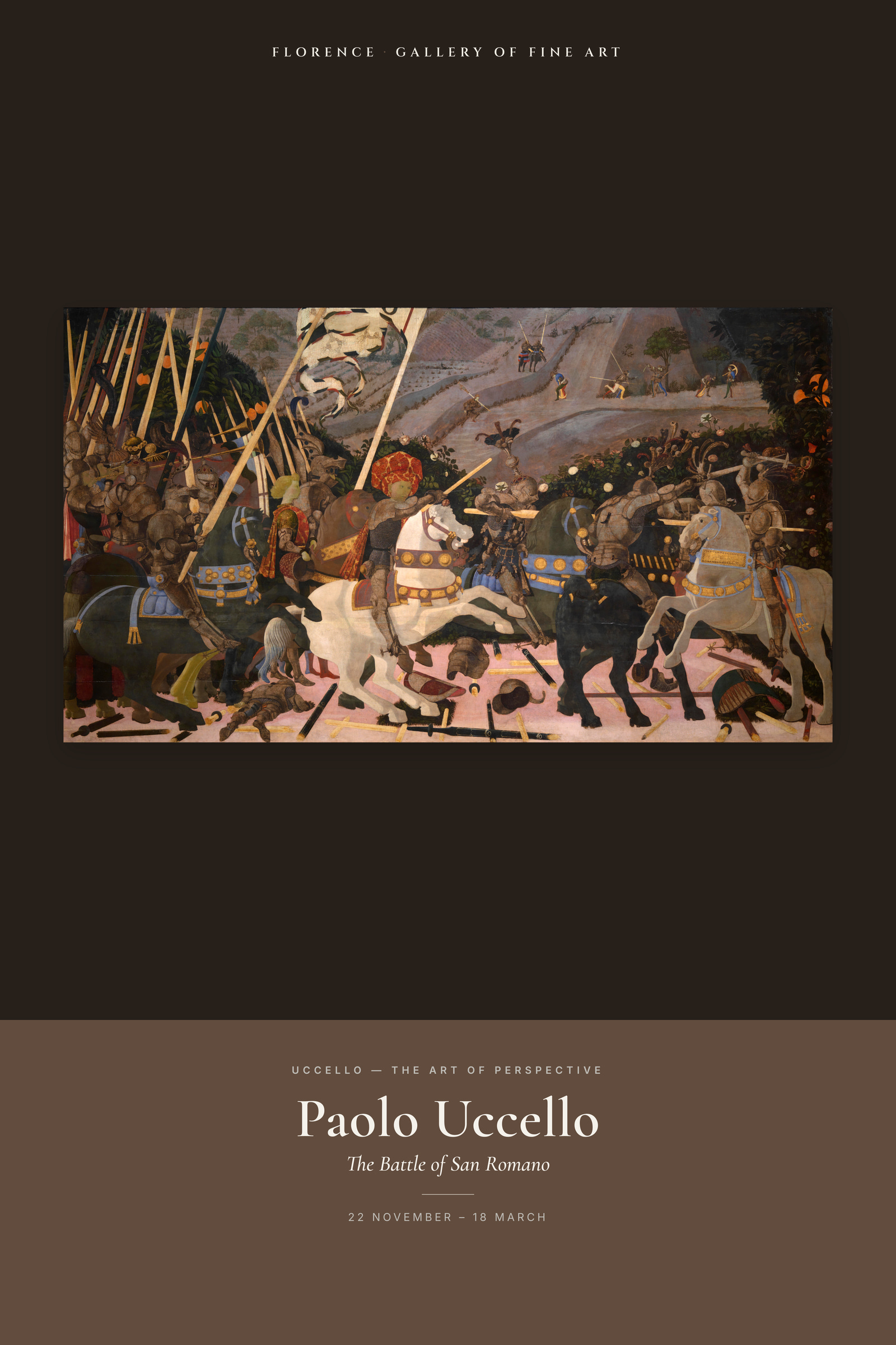 The Battle of San Romano — Exhibition Poster