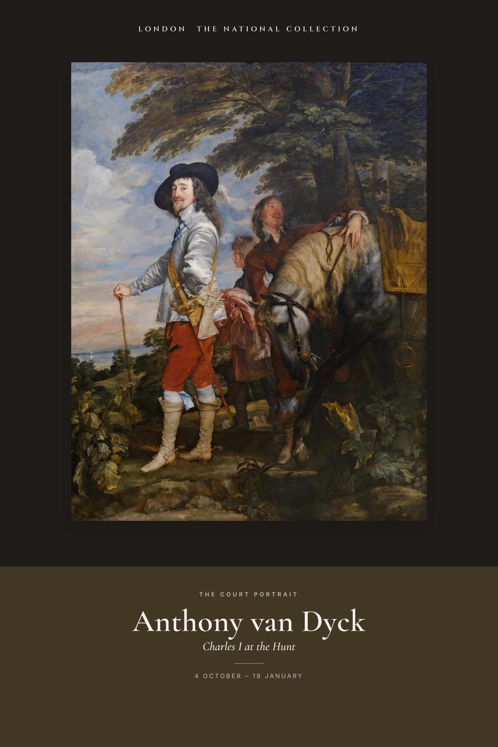Charles I at the Hunt — Exhibition Poster