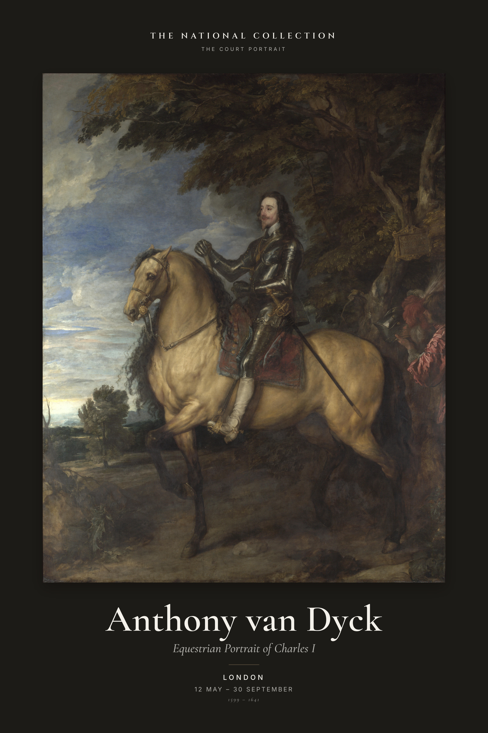 Equestrian Portrait of Charles I — Exhibition Poster
