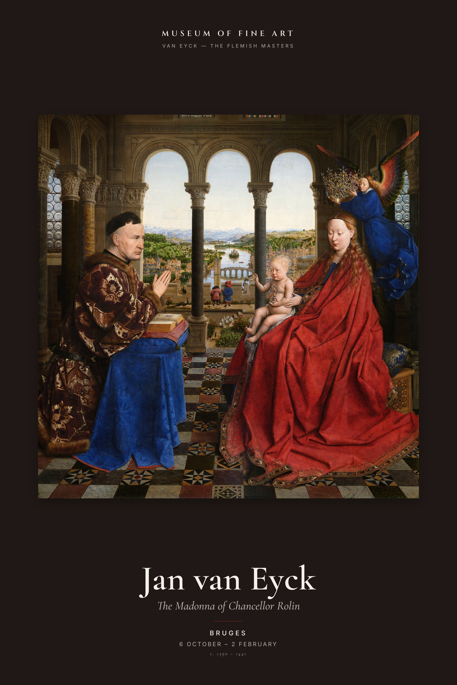 The Madonna of Chancellor Rolin — Exhibition Poster