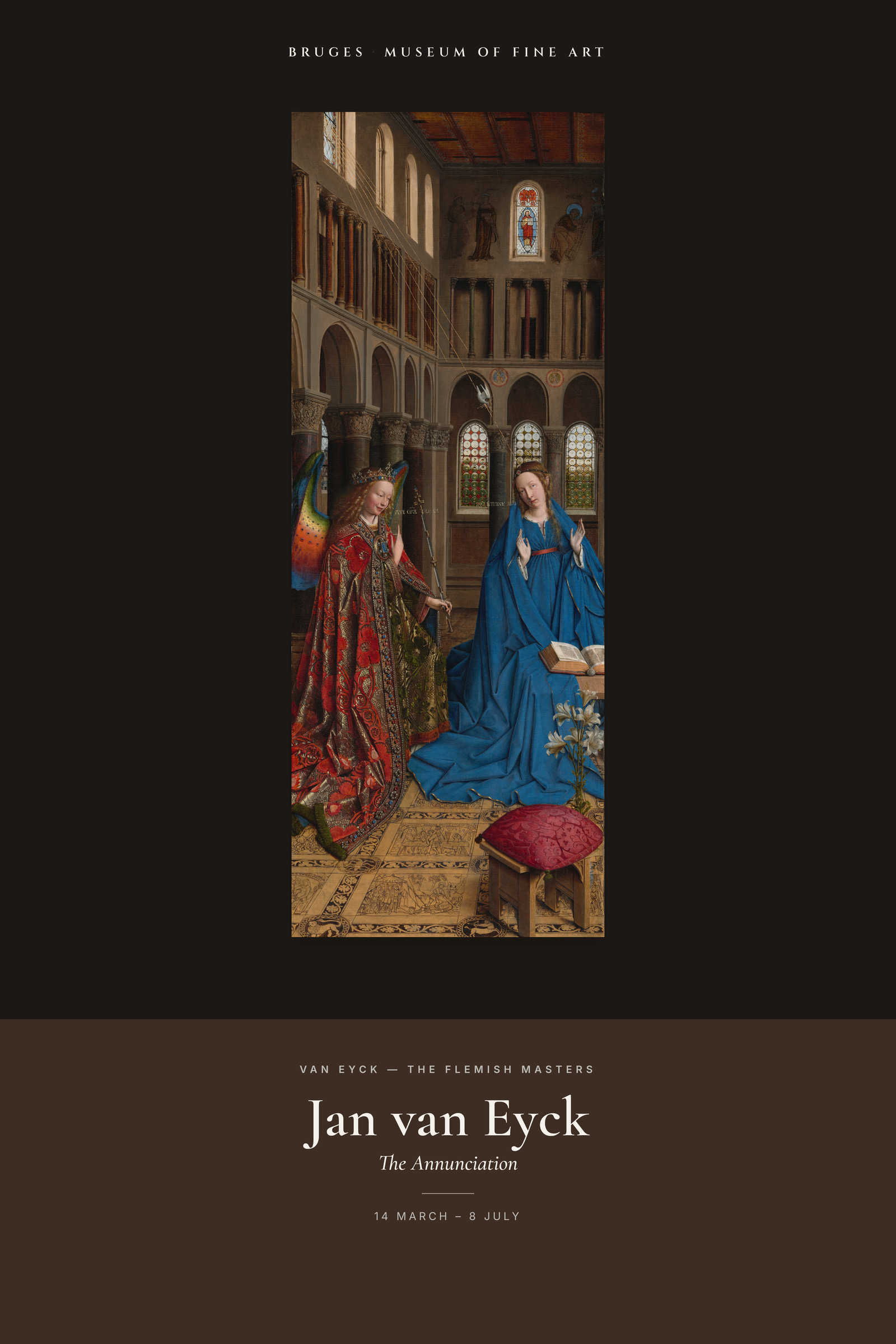The Annunciation (Van Eyck) — Exhibition Poster
