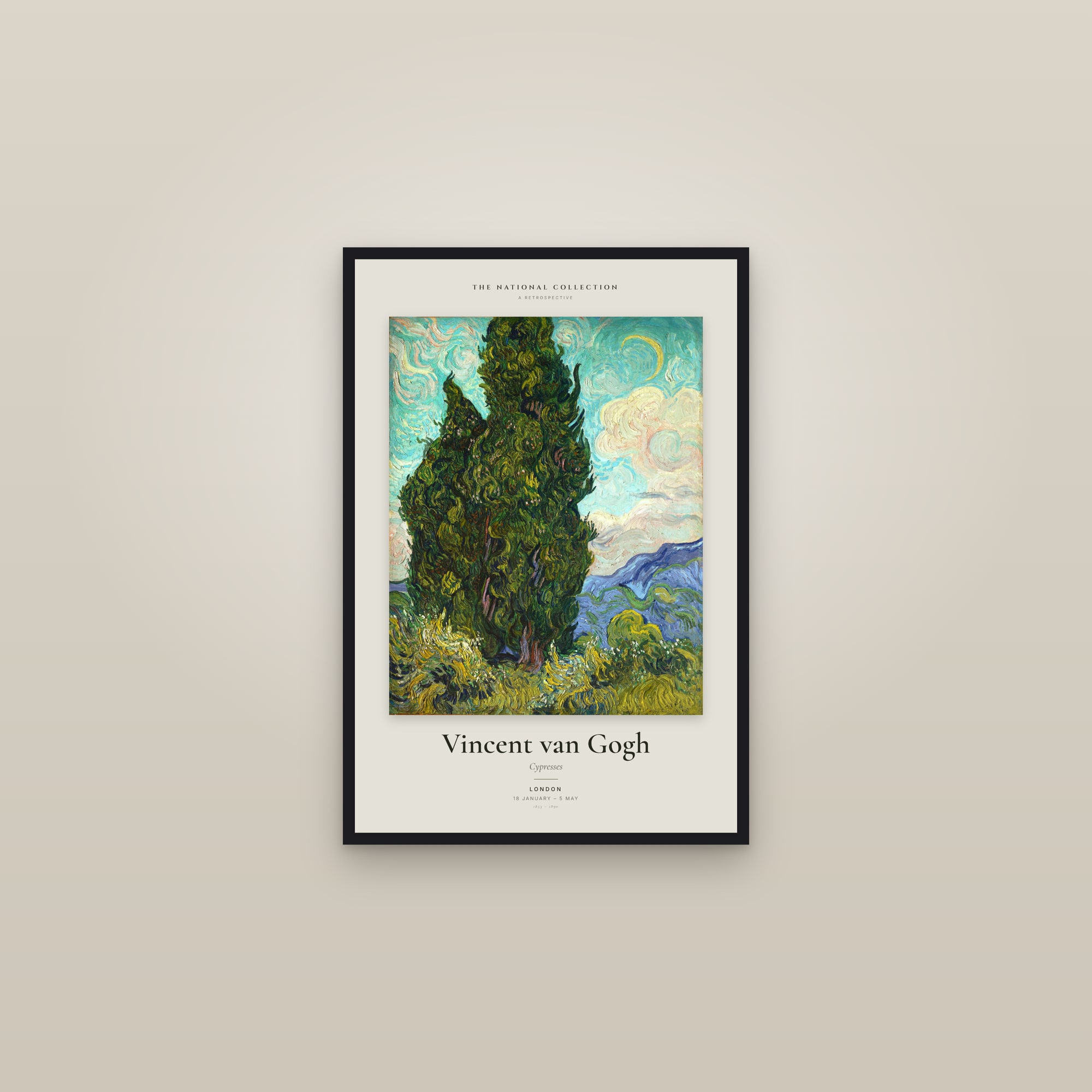 Cypresses — Exhibition Poster