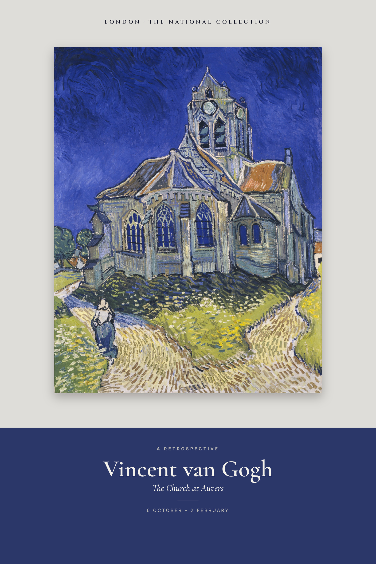The Church at Auvers — Exhibition Poster