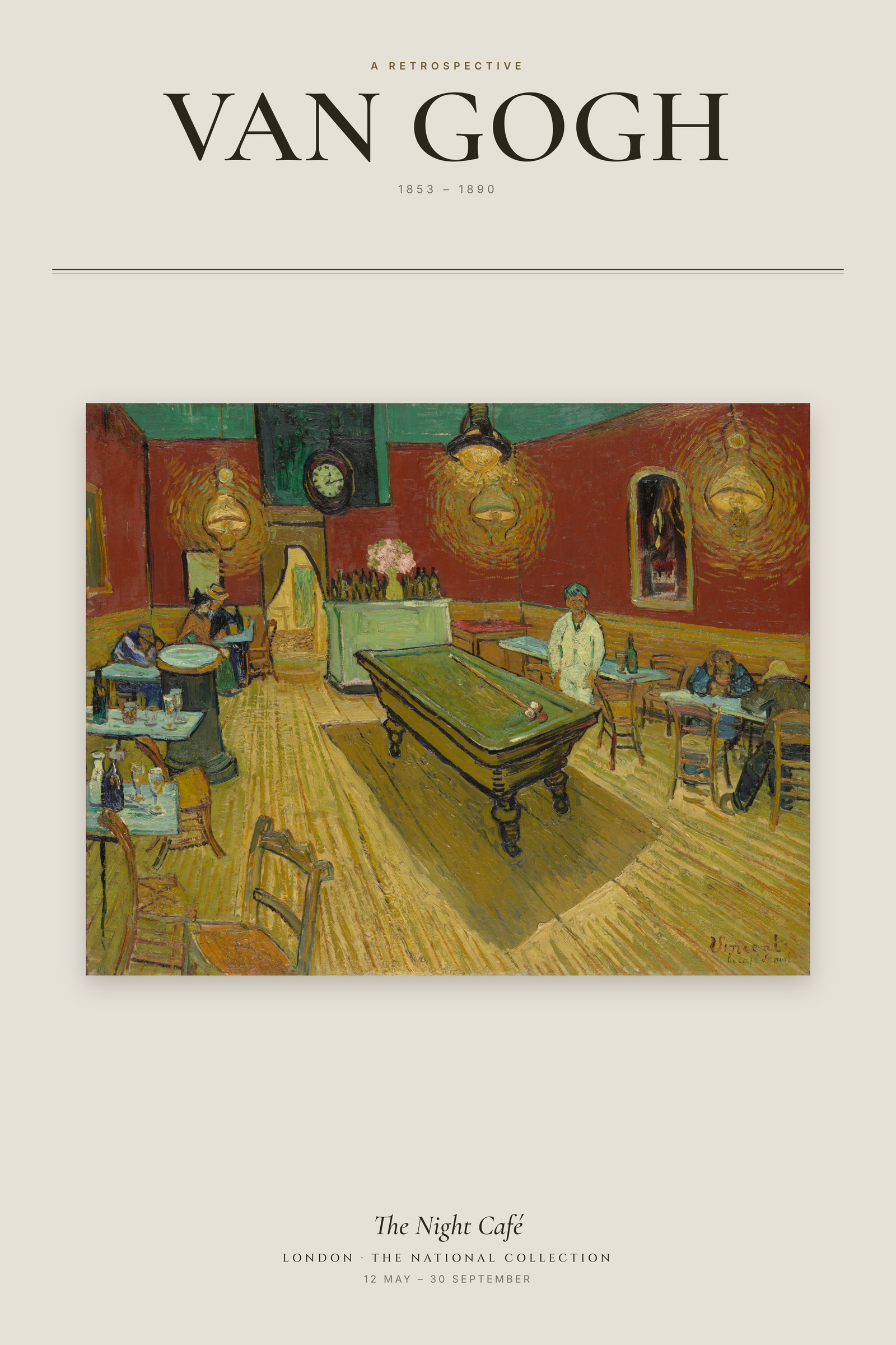 The Night Café — Exhibition Poster