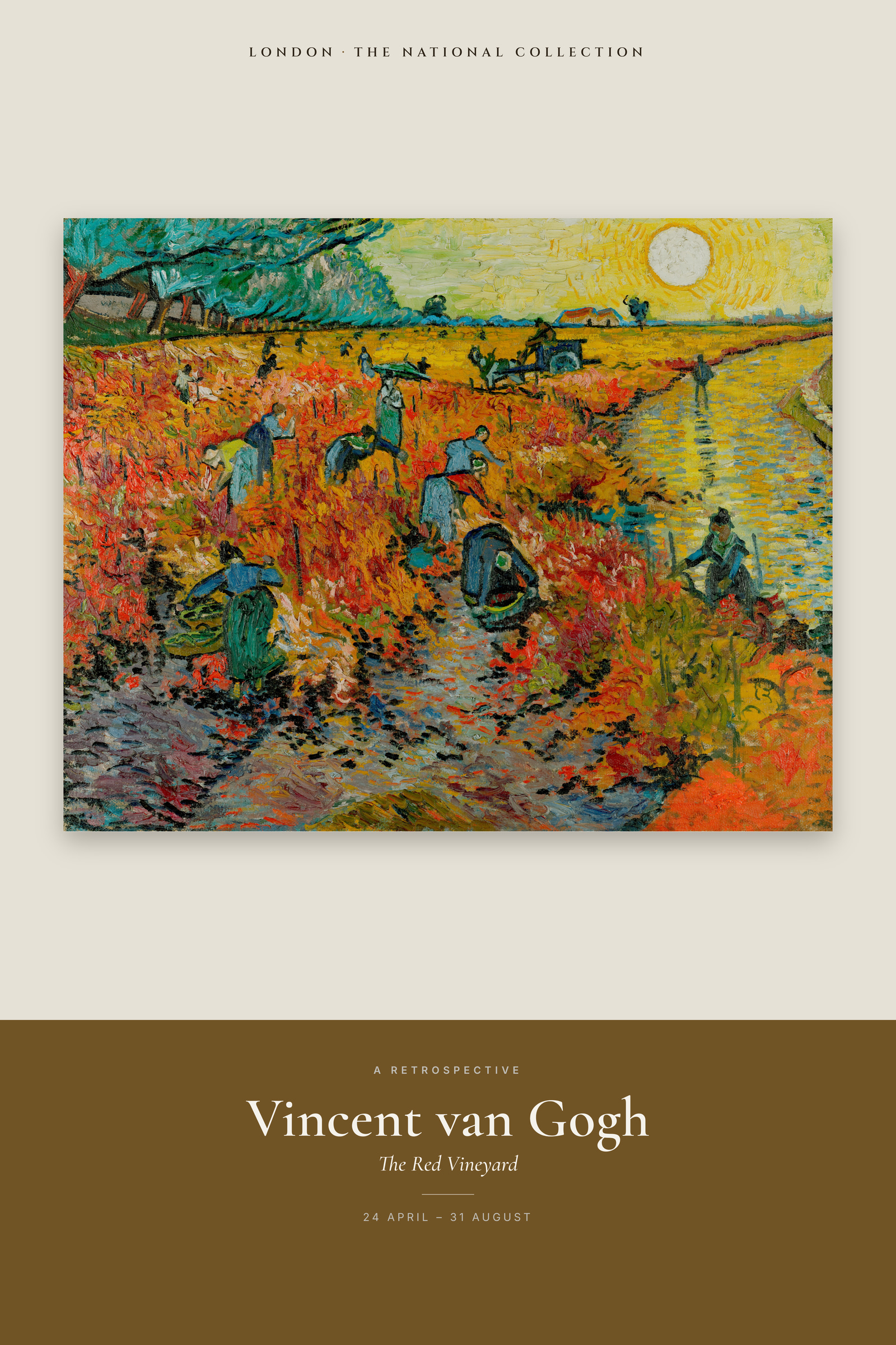 The Red Vineyard — Exhibition Poster