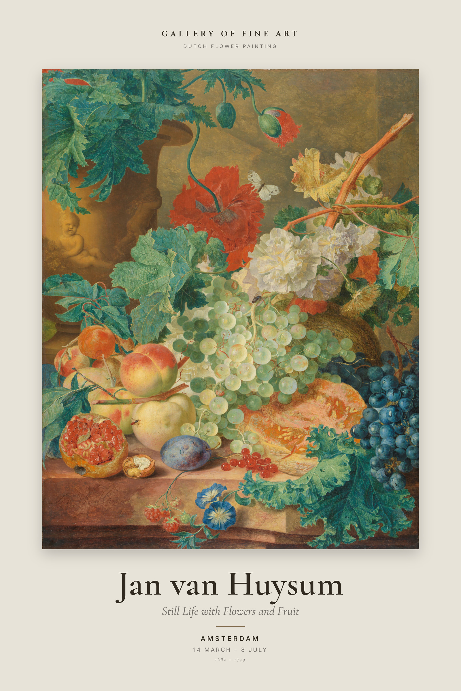 Still Life with Flowers and Fruit — Exhibition Poster