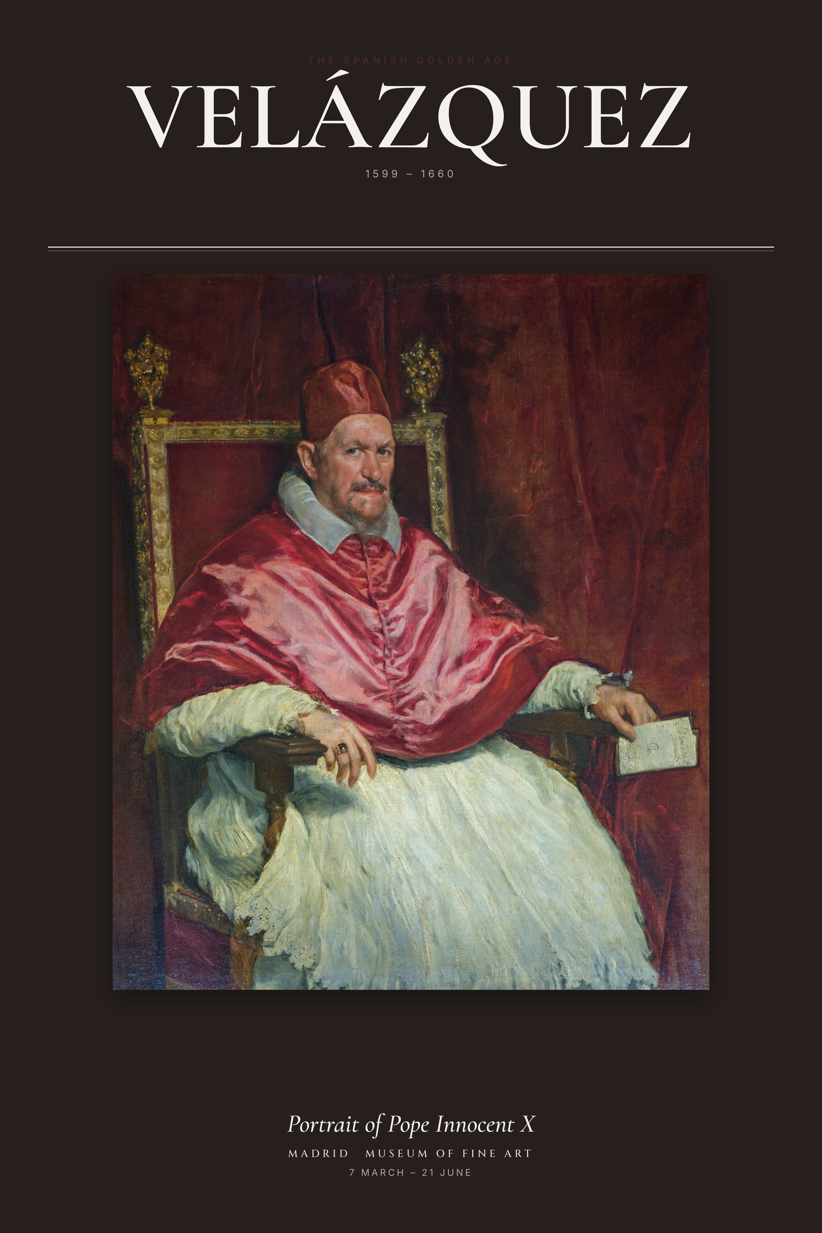 Portrait of Pope Innocent X — Exhibition Poster