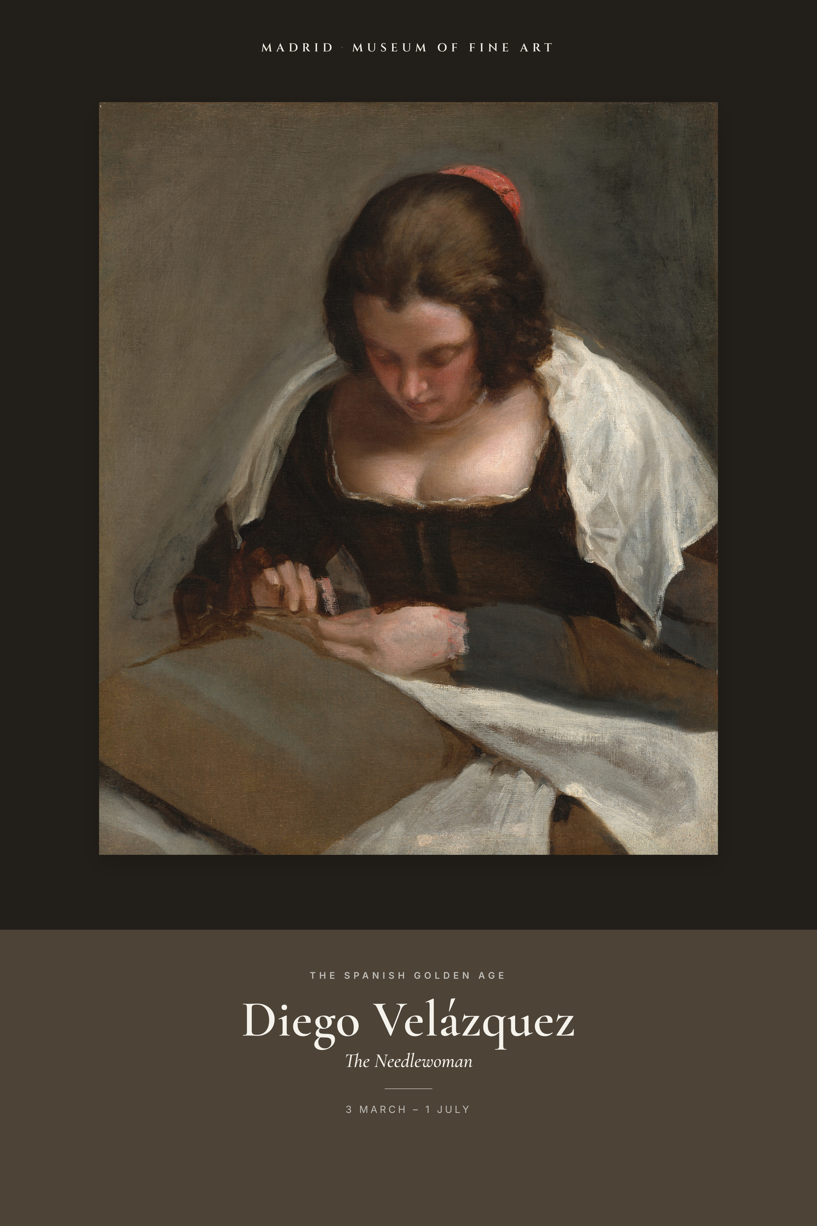 The Needlewoman — Exhibition Poster