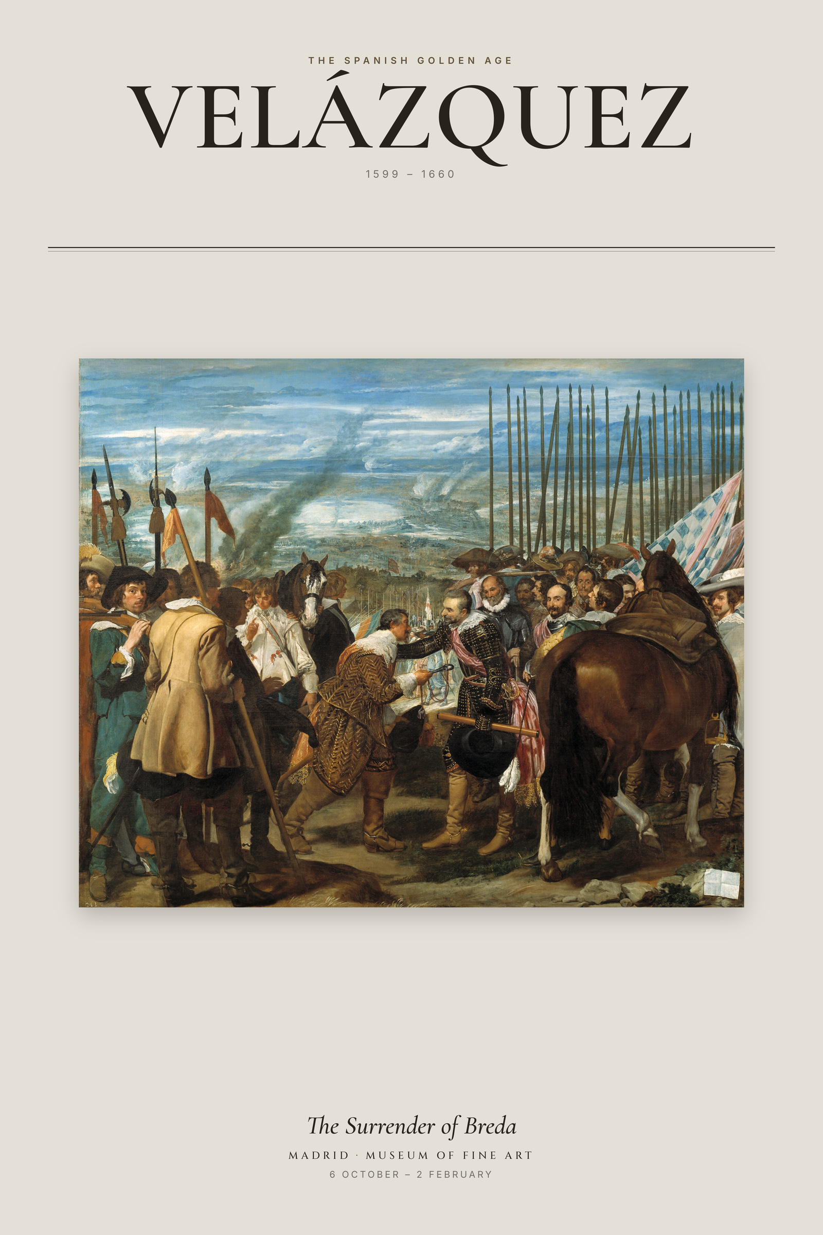 The Surrender of Breda — Exhibition Poster
