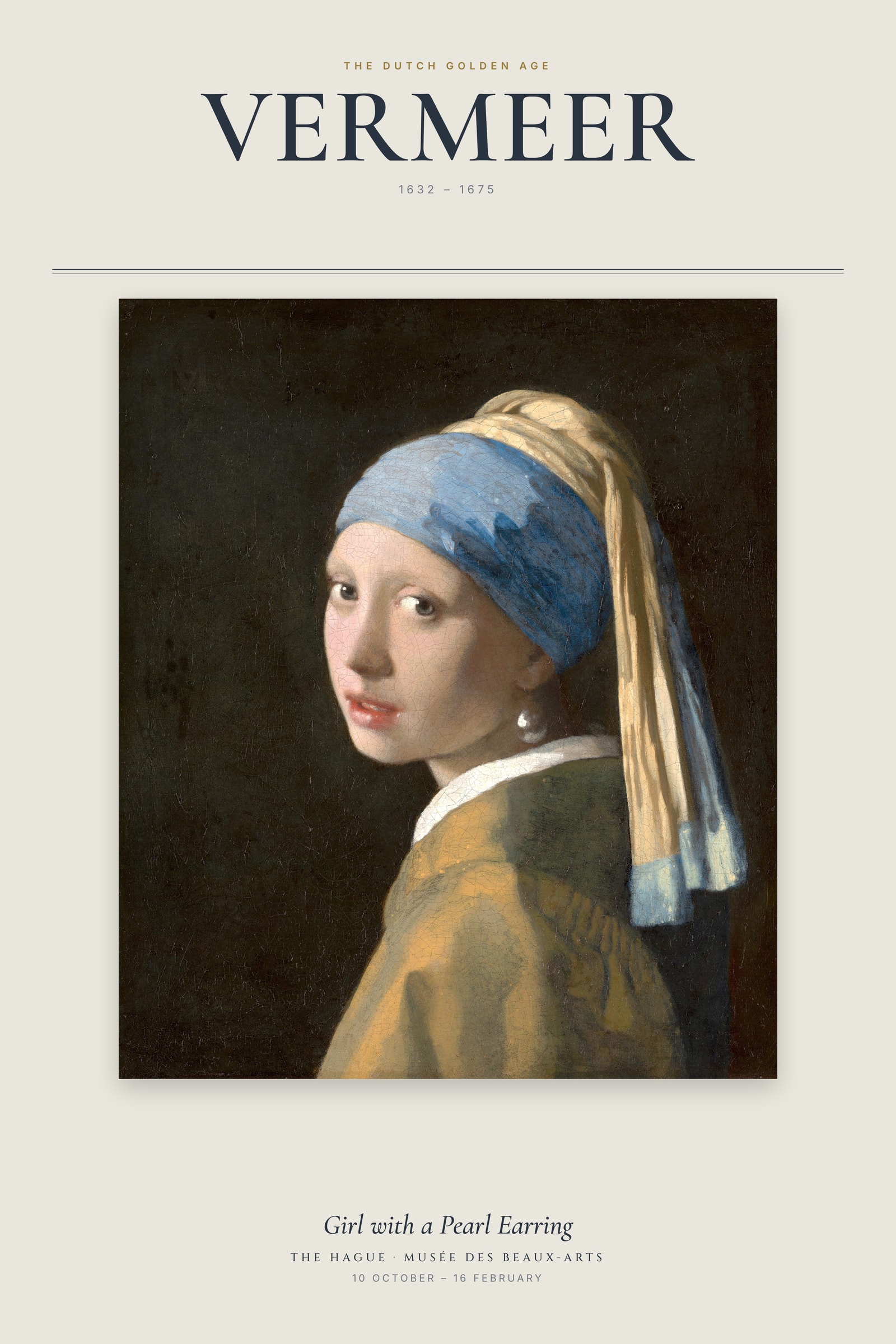 Girl with a Pearl Earring — Exhibition Poster
