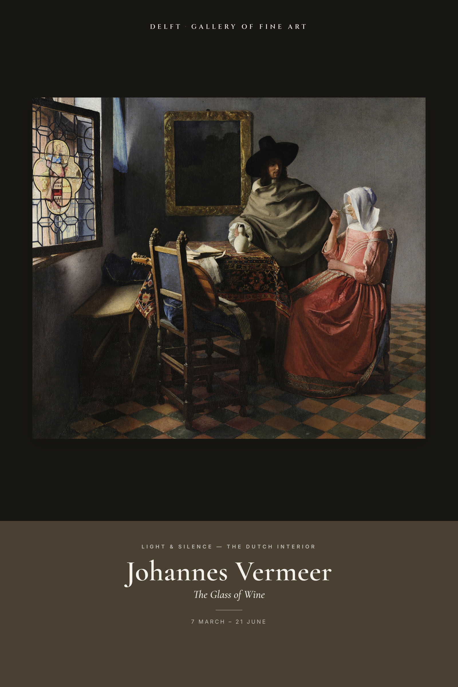 The Glass of Wine — Exhibition Poster