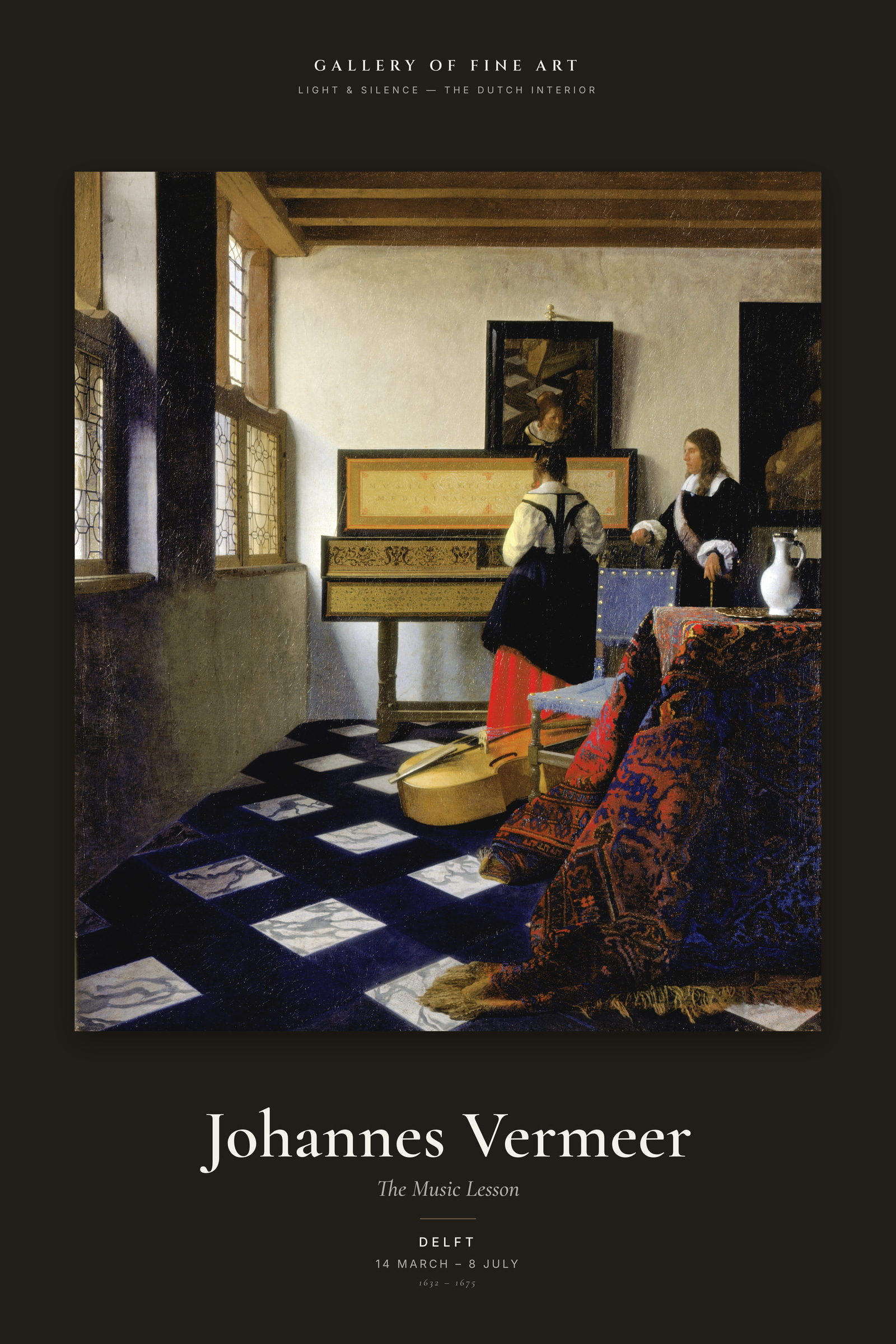 The Music Lesson — Exhibition Poster