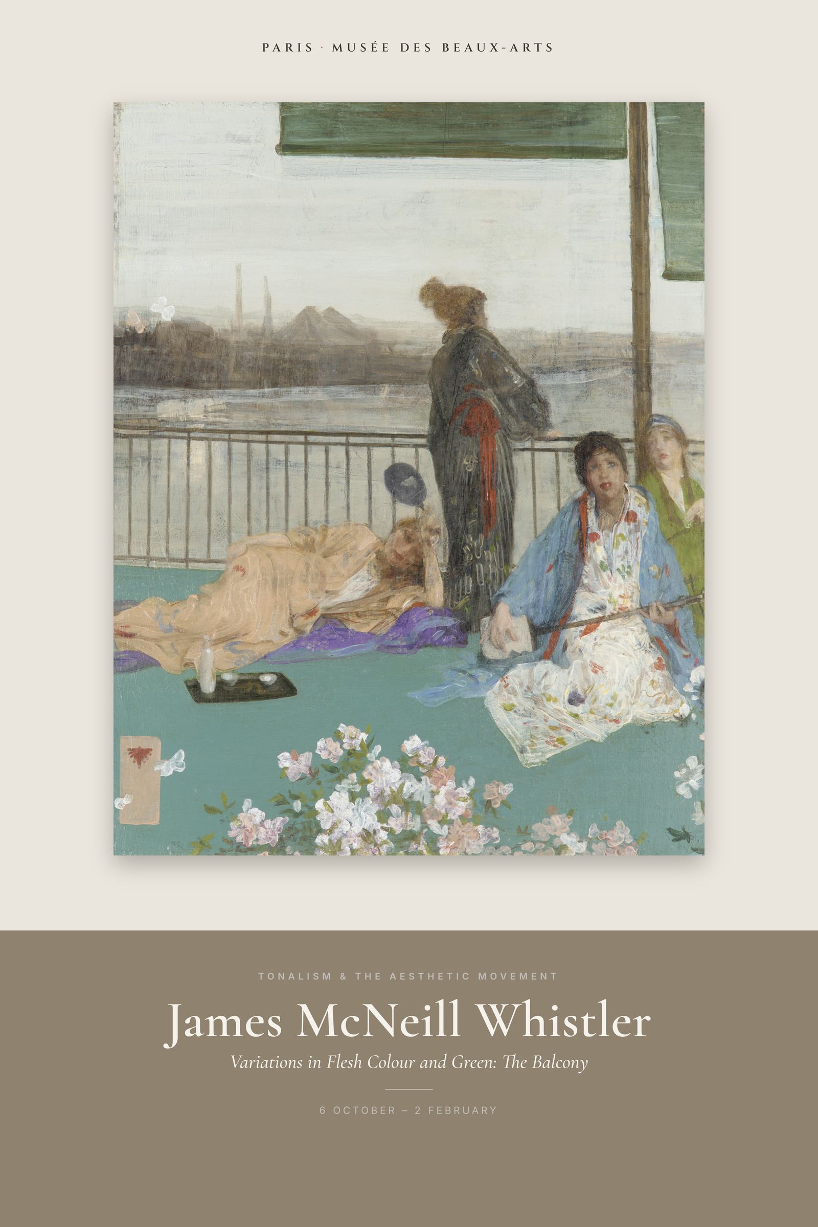 Variations in Flesh Colour and Green: The Balcony — Exhibition Poster