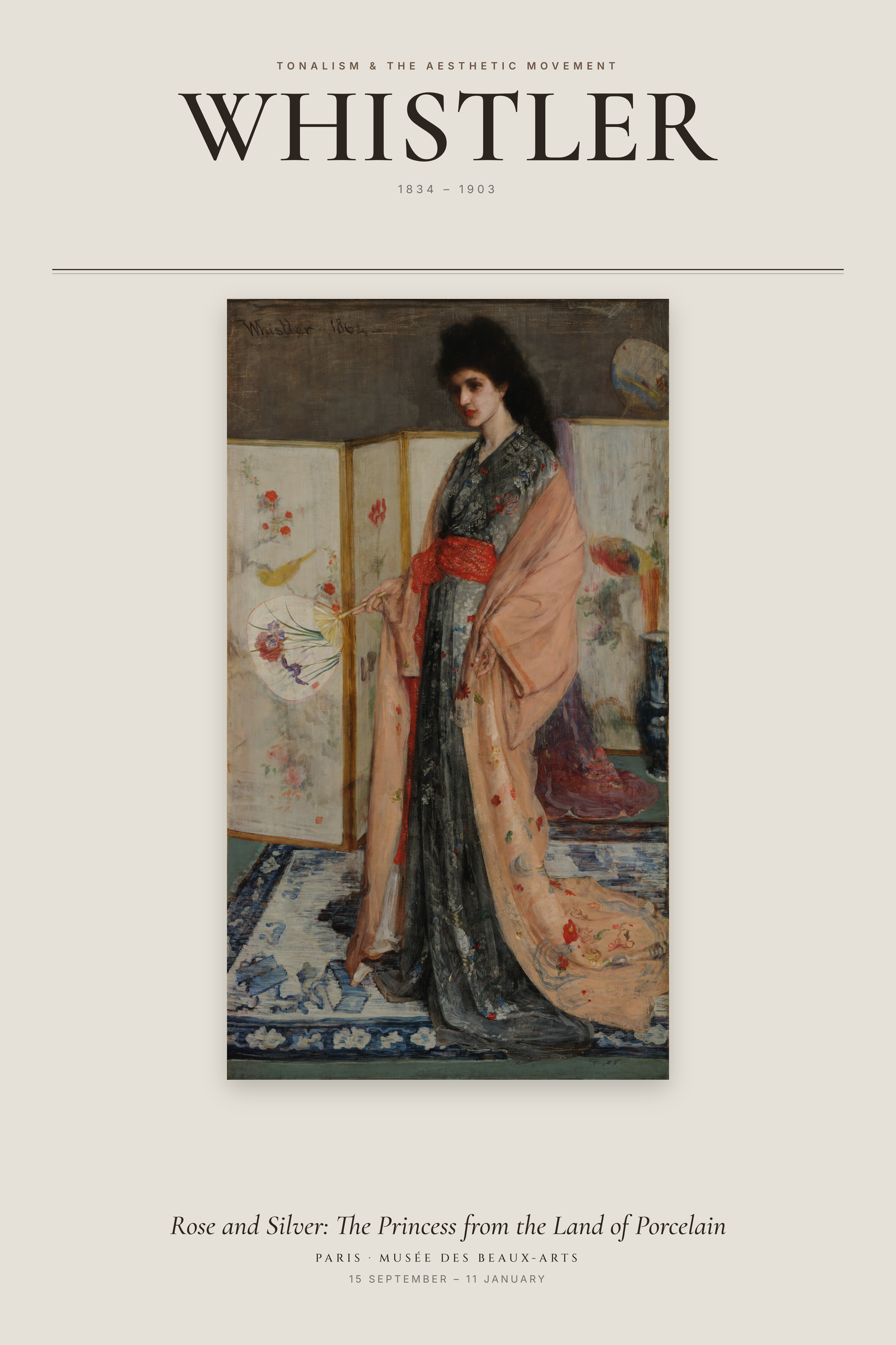 Rose and Silver: The Princess from the Land of Porcelain — Exhibition Poster