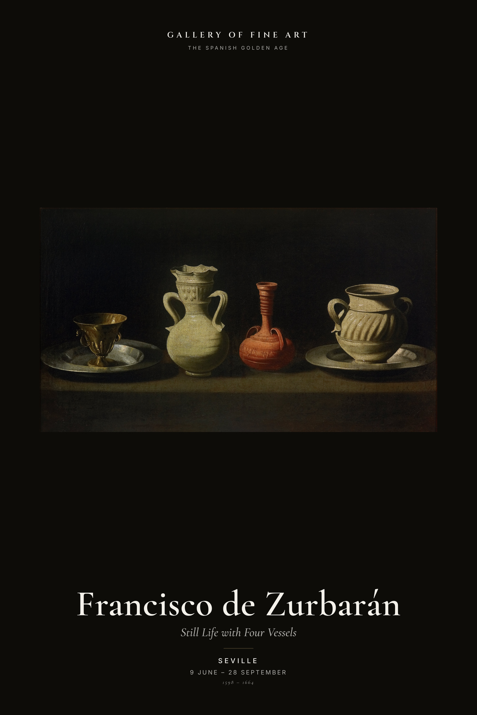 Still Life with Four Vessels — Exhibition Poster