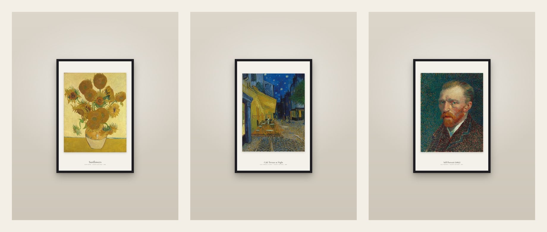 Van Gogh in Arles — set of three prints