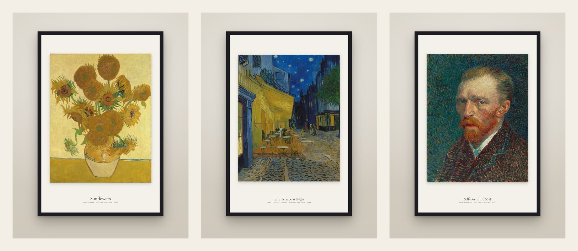Van Gogh in Arles — set of three prints